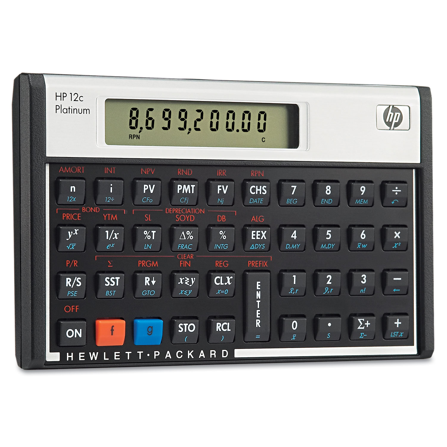 12c Platinum Financial Calculator, 10-Digit LCD