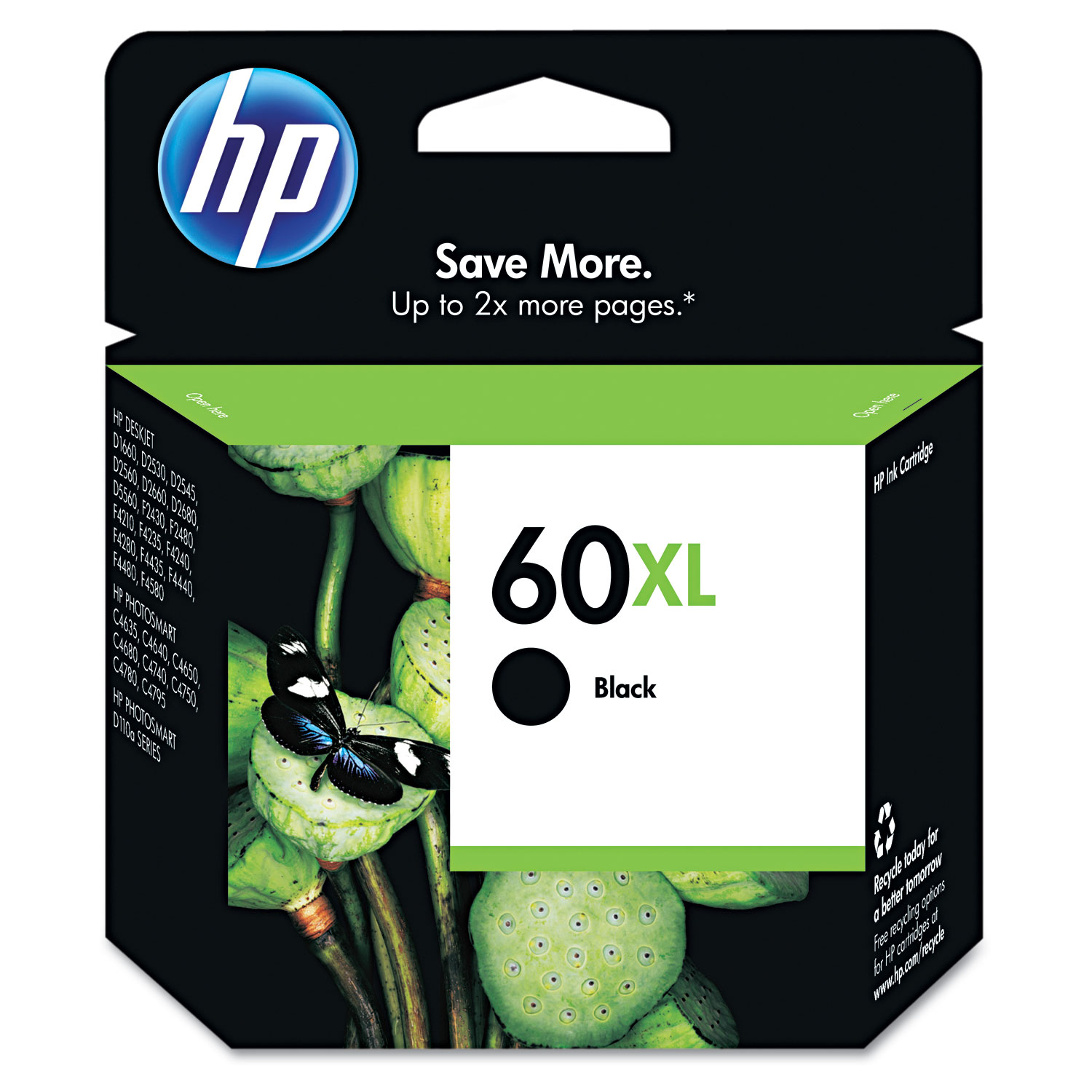 HP HP 60XL, (CC641WN) High Yield Black Original Ink Cartridge - BuyDirect