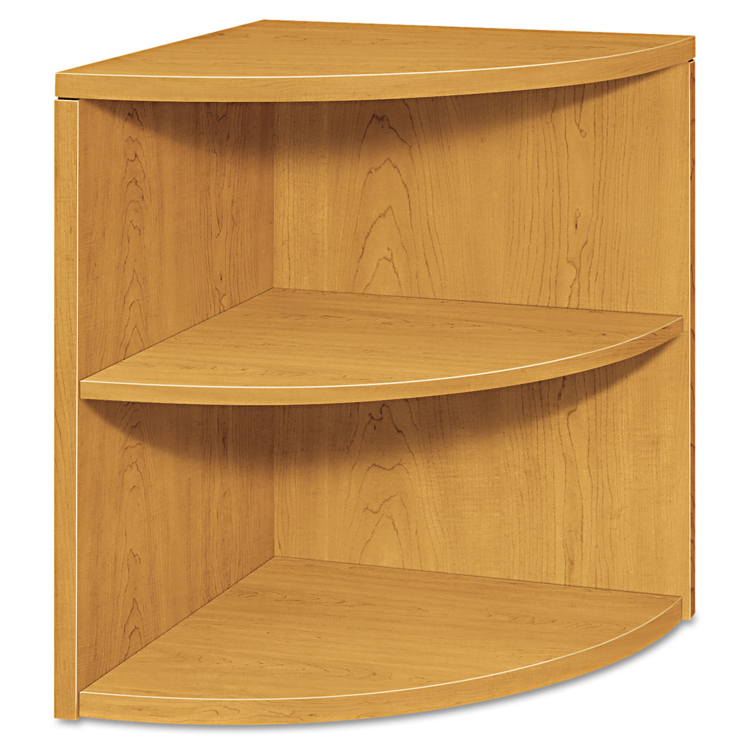 10500 Series Two-Shelf End Cap Bookshelf, 24w x 24d x 29-1/2h, Harvest