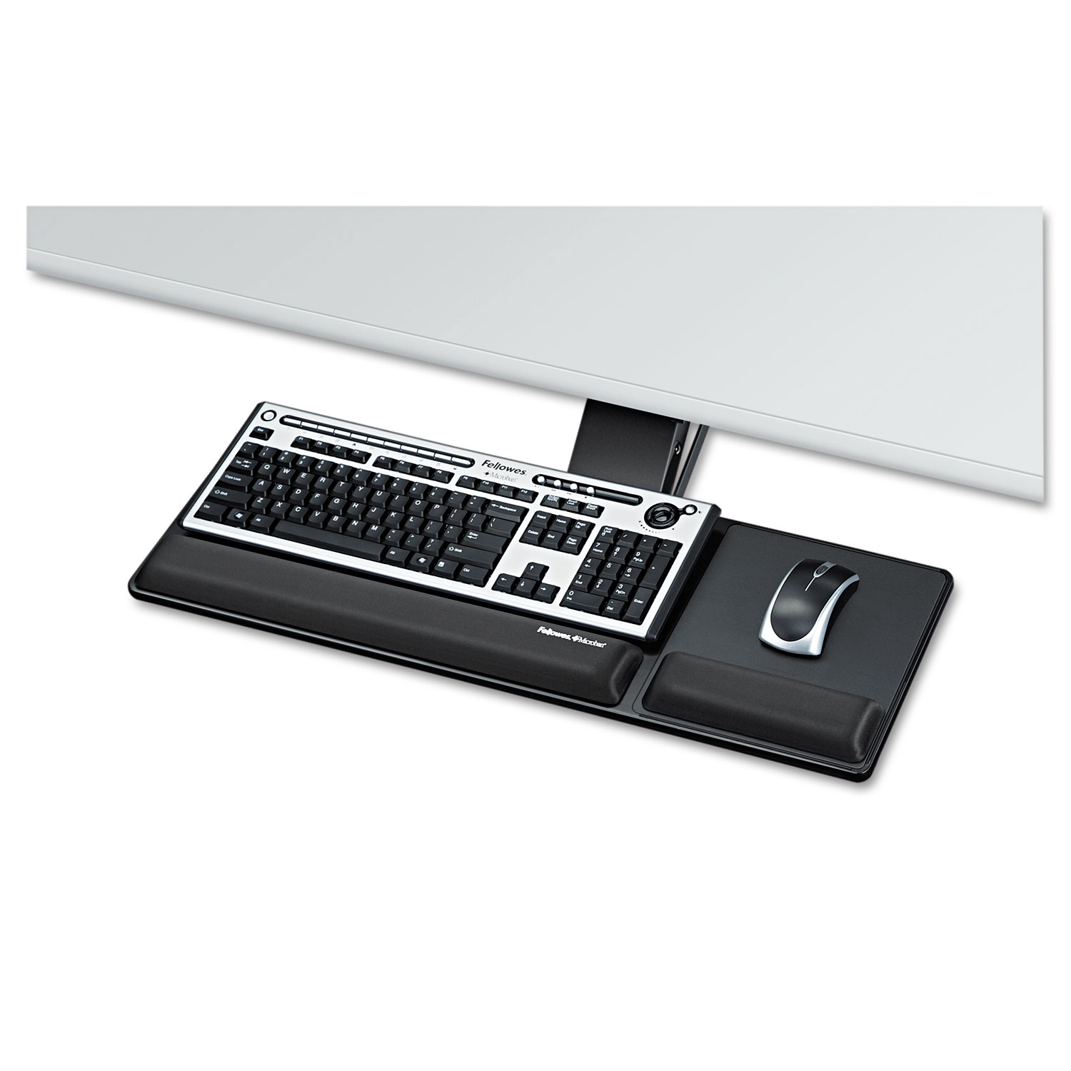 Designer Suites Compact Keyboard Tray, 19w x 9 1/2d, Black