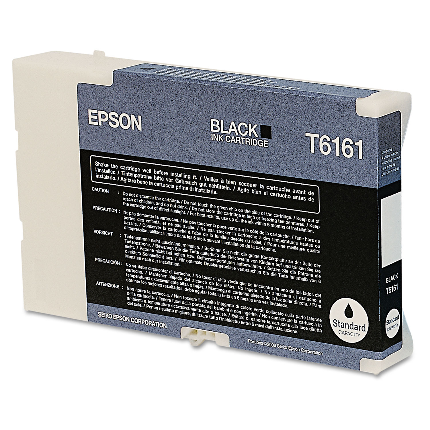  Epson T616100 T616100 DURABrite Ultra Ink, 3000 Page-Yield, Black (EPST616100) 