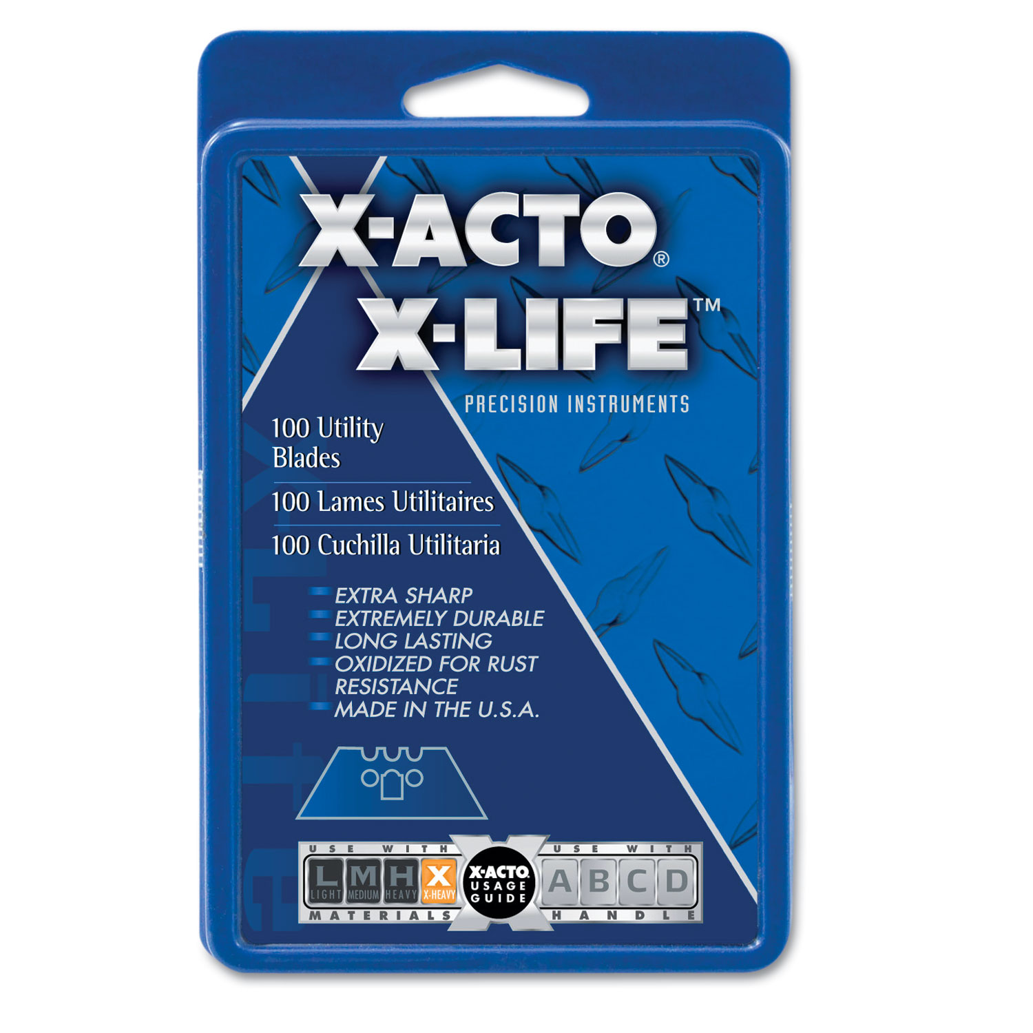 X-ACTO X692 SurGrip Utility Knife Blades, 100/Pack (EPIX692) 