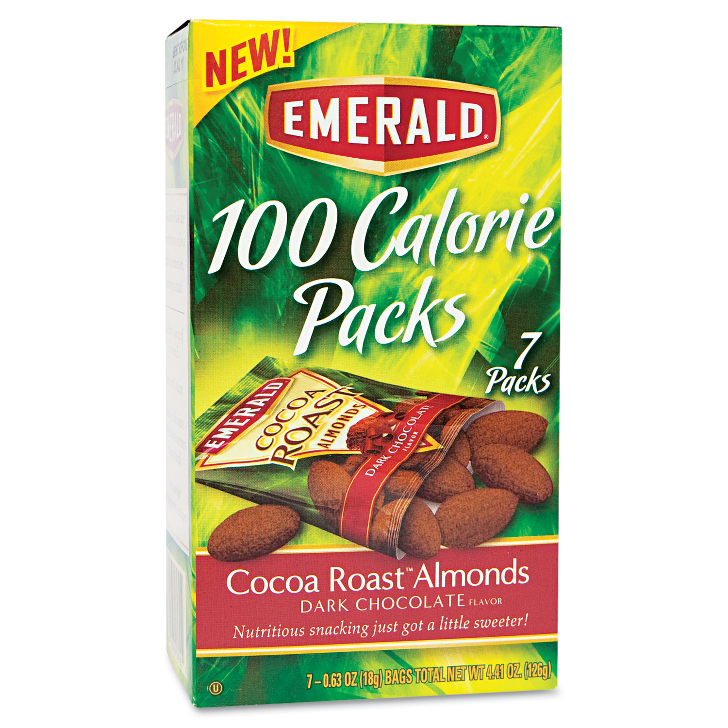  Emerald 84325 100 Calorie Pack Cocoa Roast Almonds, 0.63 oz Packs, 7/Box (DFD84325) 