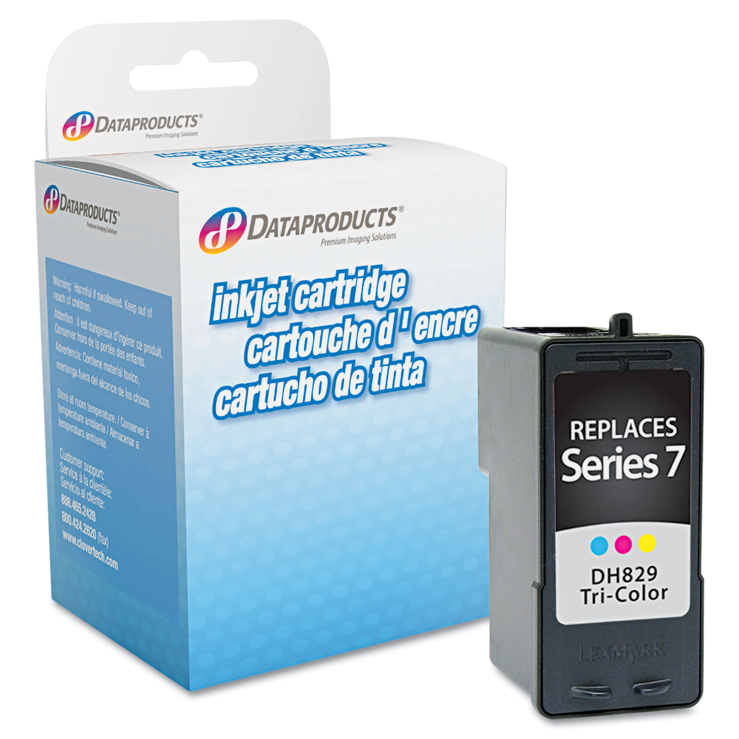 Remanufactured DH829 (Series 7) Ink, 475 Page-Yield, Tri-Color