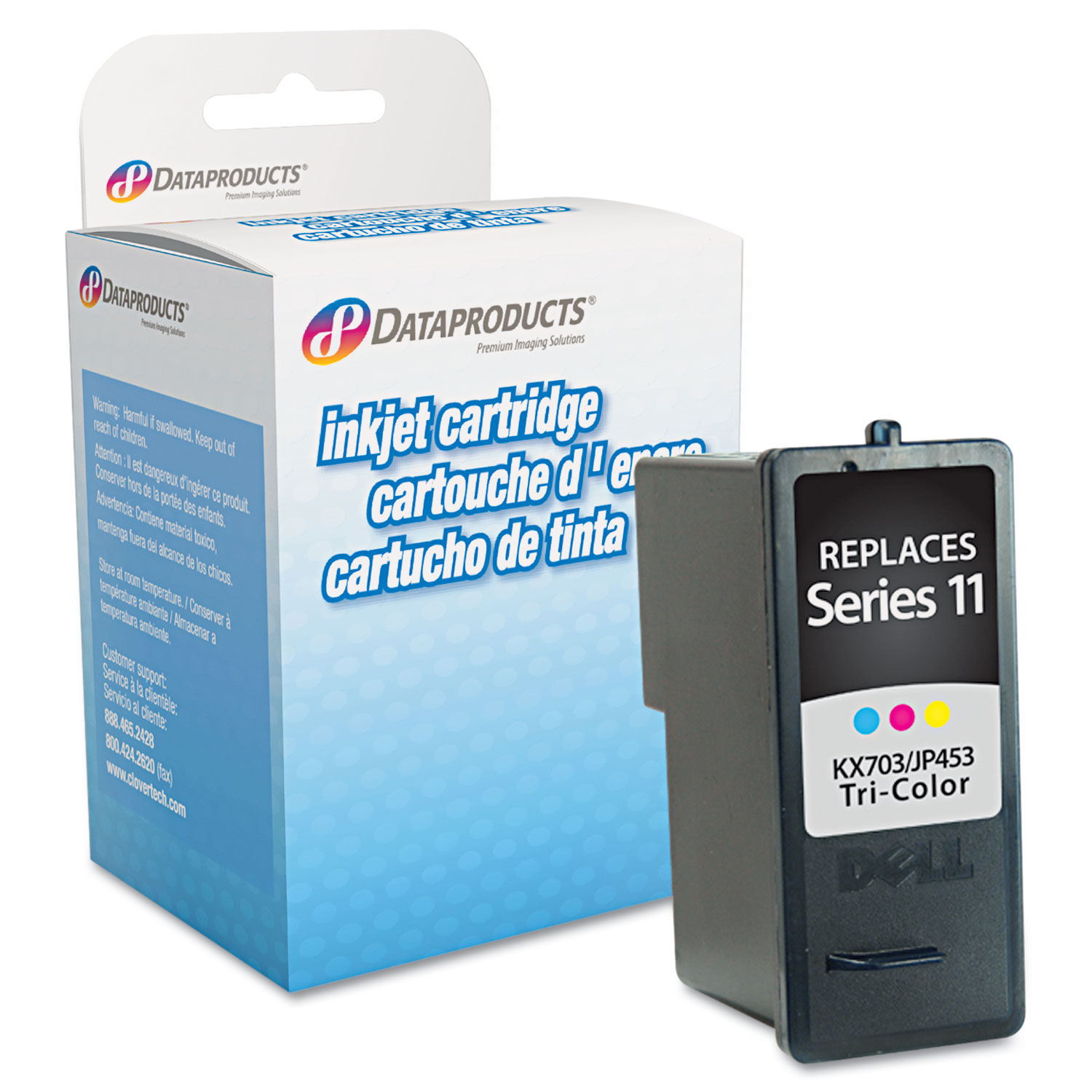 Remanufactured JP453 (Series 11) High-Yield Ink, 375 Page-Yield, Tri-Color
