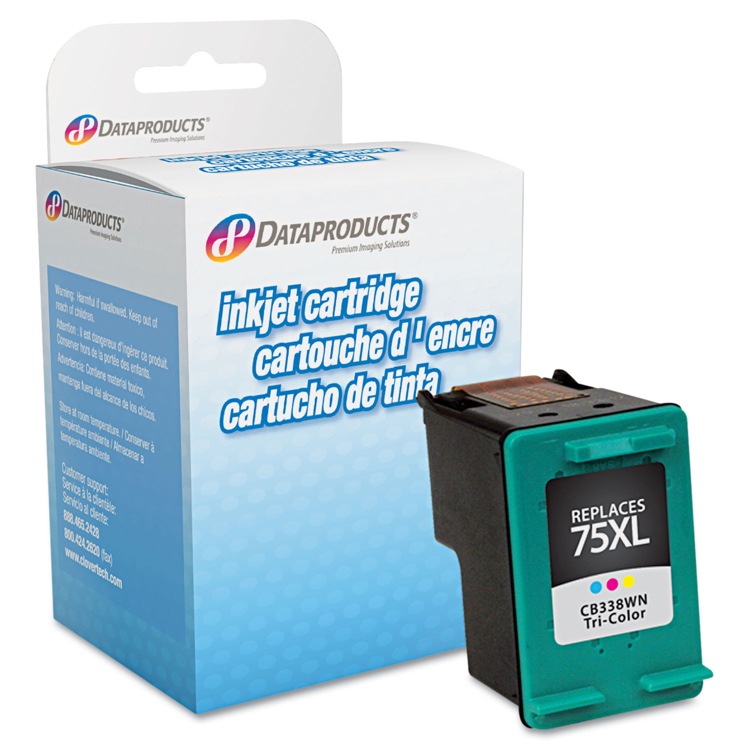 Remanufactured CB338WN (75XL) High-Yield Ink, 520 Page-Yield, Tri-Color