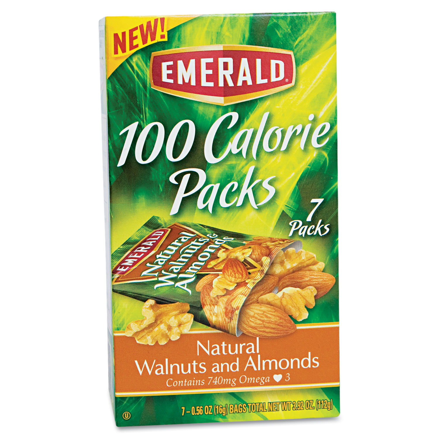  Emerald 54325 100 Calorie Pack Walnuts and Almonds, 0.56 oz Packs, 7/Box (DFD54325) 