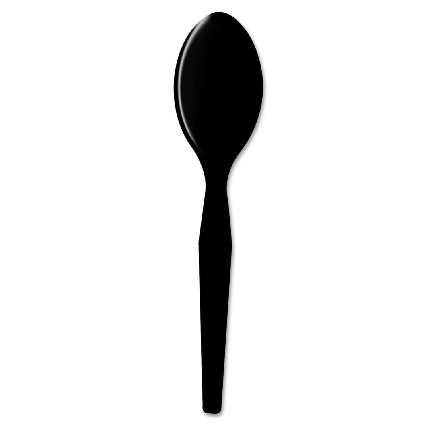  Dixie TM517 Plastic Cutlery, Heavy Mediumweight Teaspoons, Black, 1,000/Carton (DXETM517) 