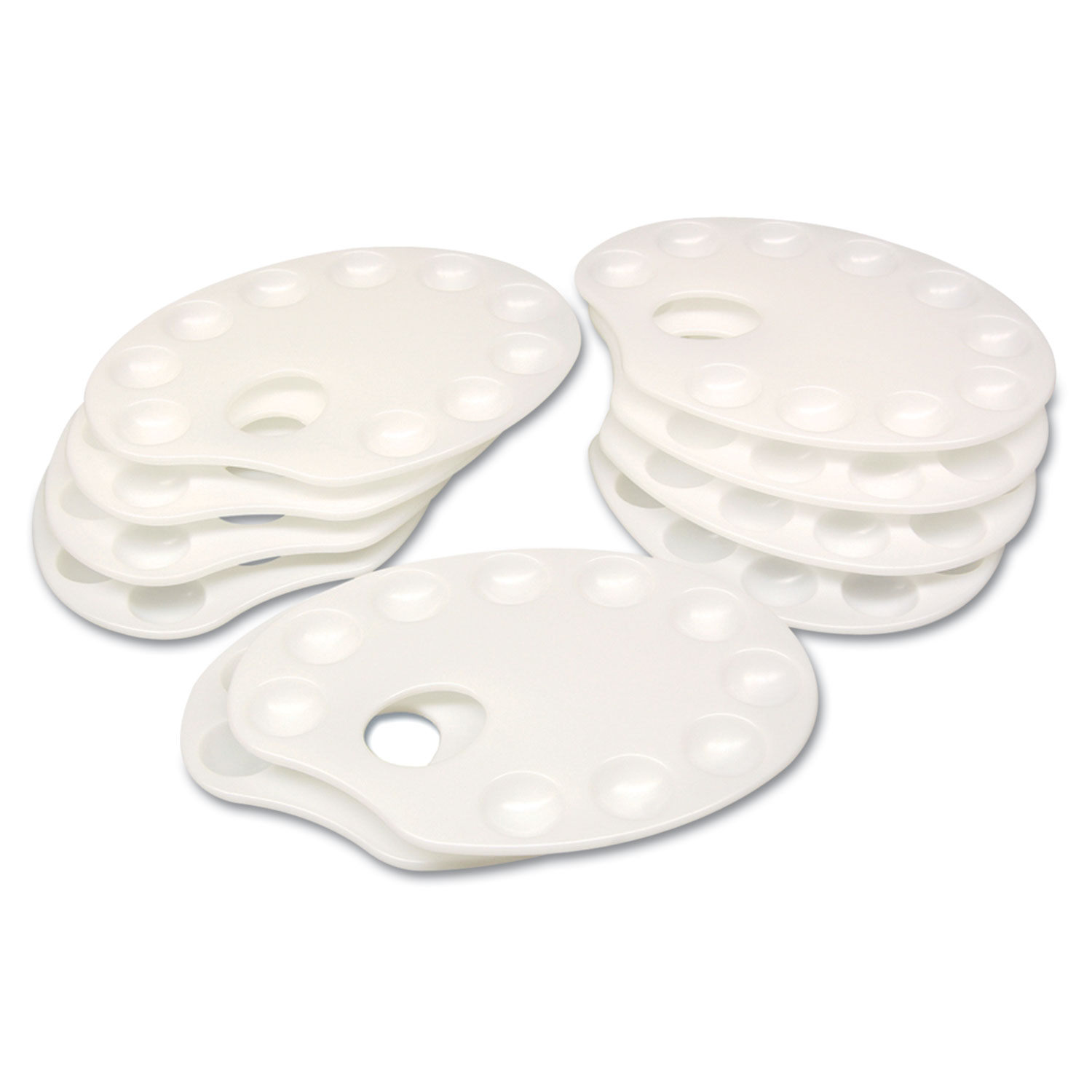 Plastic Paint Trays, White, 10/Pack - superiorsanitary