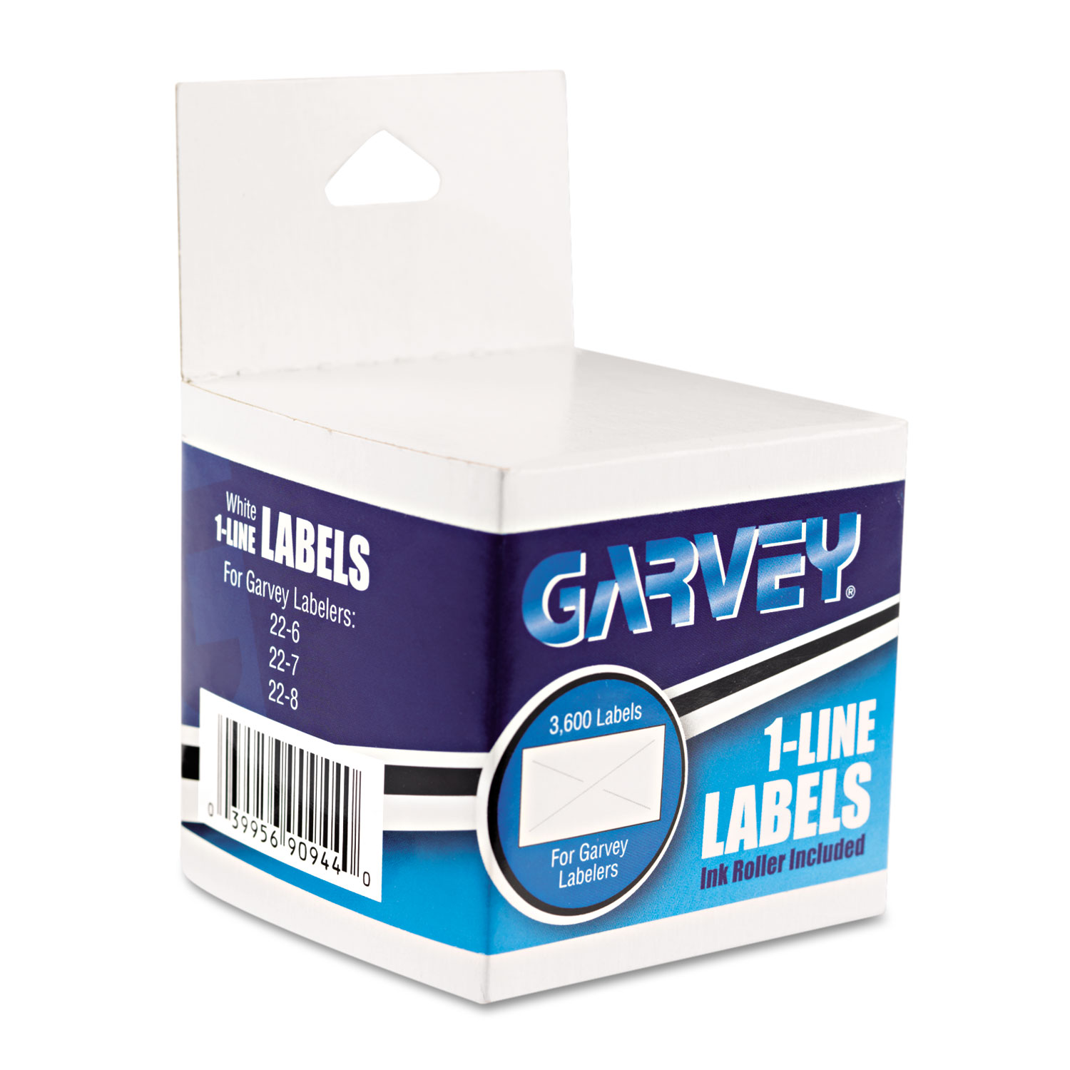One-Line Pricemarker Labels, 7/16 x 13/16, White, 1200/Roll, 3 Rolls/Box
