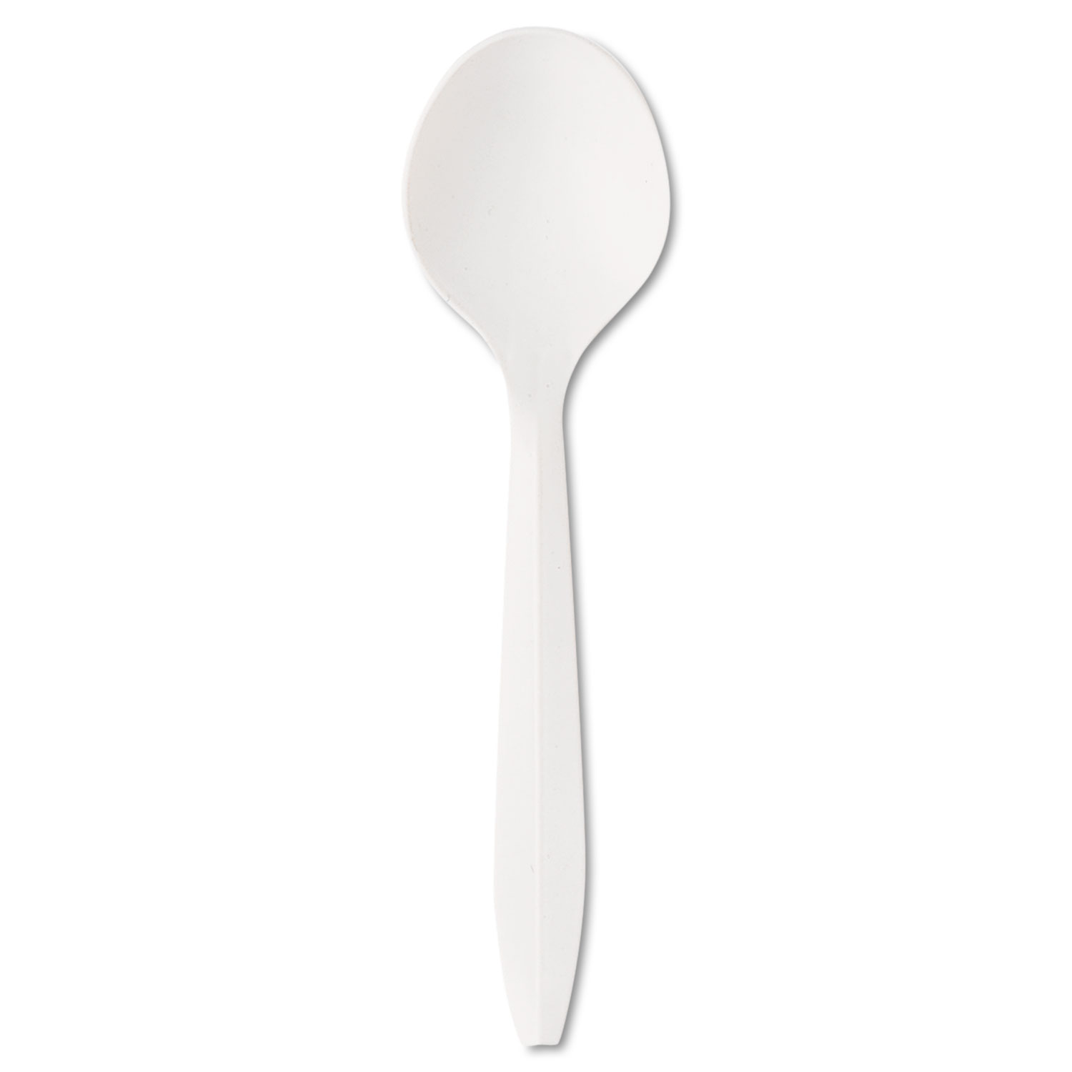  Boardwalk BWKSOUPSPOON Mediumweight Polystyrene Cutlery, Soup Spoon, White, 1000/Carton (BWKSOUPSPOON) 