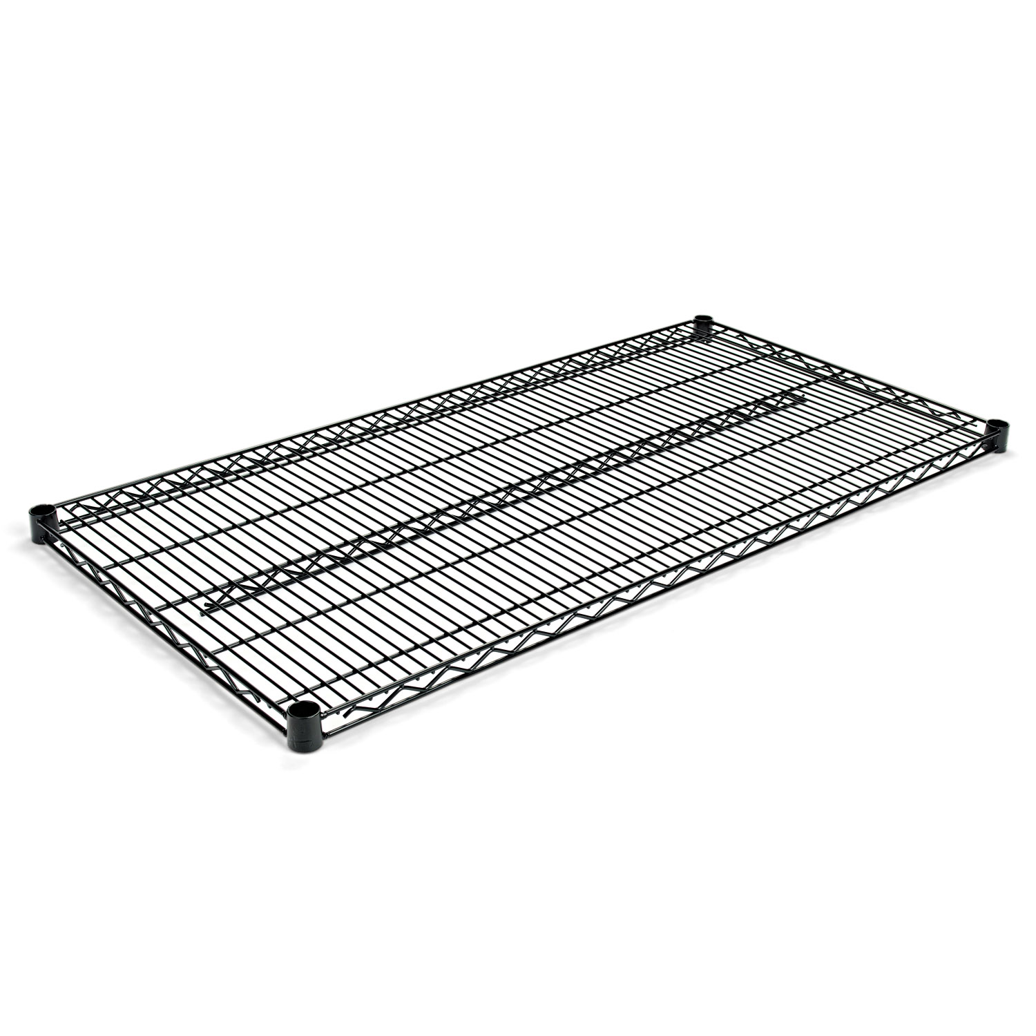  Alera ALESW584824BL Industrial Wire Shelving Extra Wire Shelves, 48w x 24d, Black, 2 Shelves/Carton (ALESW584824BL) 