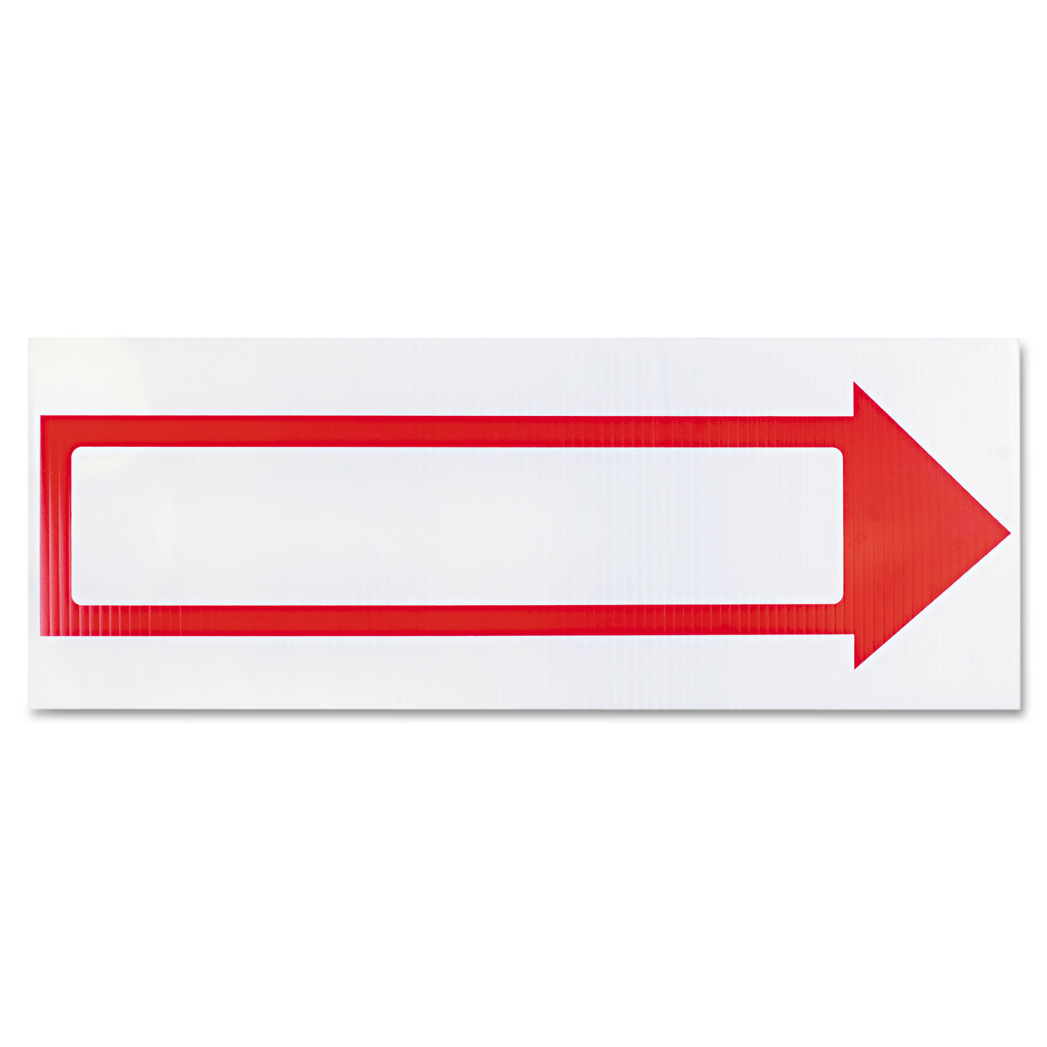  COSCO 098056 Stake Sign, 6 x 17, Blank White with Printed Red Arrow (COS098056) 