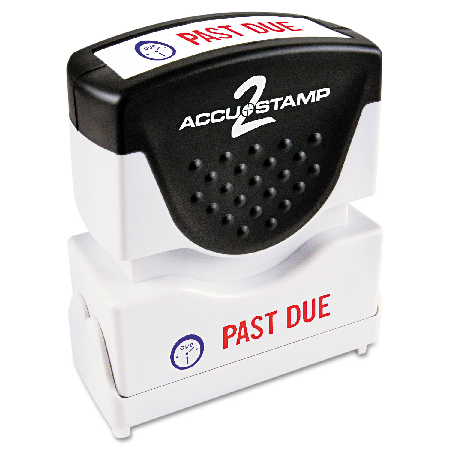  ACCUSTAMP2 035543 Pre-Inked Shutter Stamp, Red/Blue, PAST DUE, 1 5/8 x 1/2 (COS035543) 
