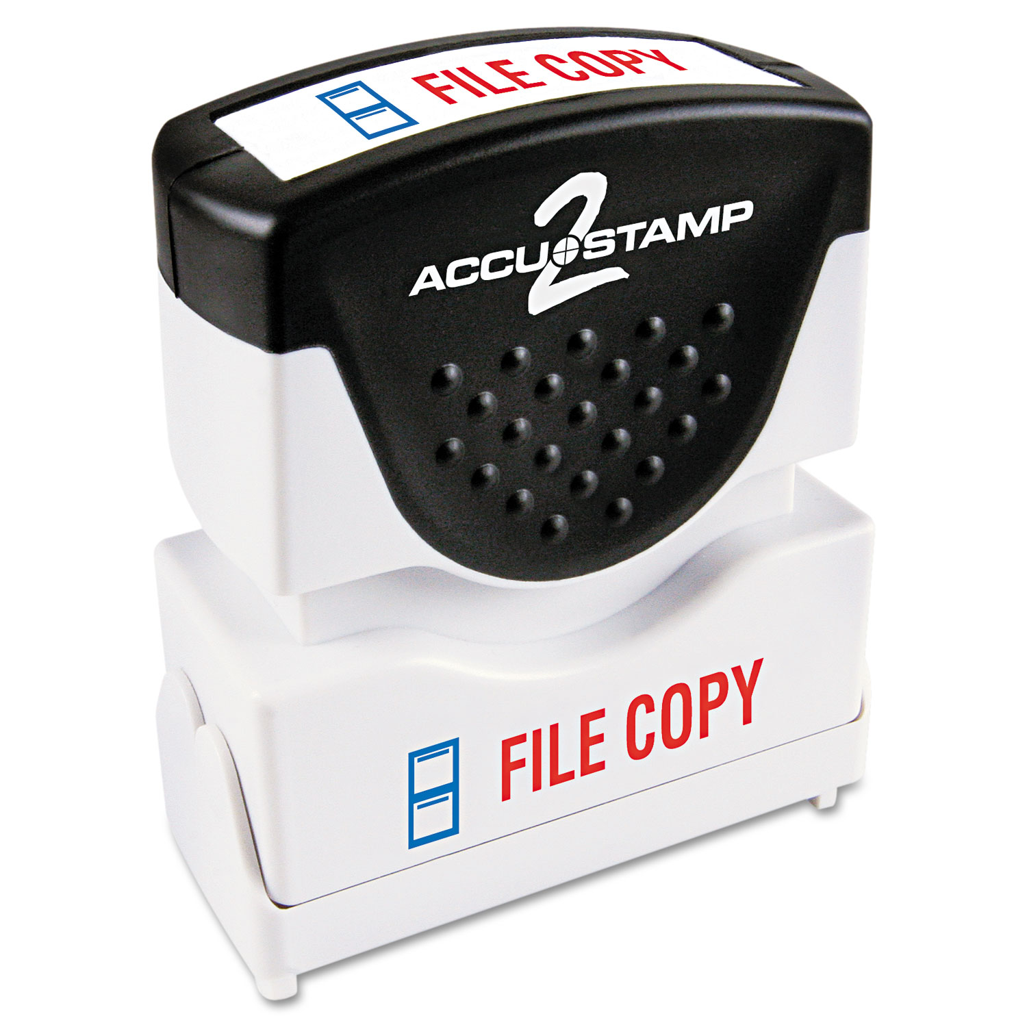  ACCUSTAMP2 035524 Pre-Inked Shutter Stamp, Red/Blue, FILE COPY, 1 5/8 x 1/2 (COS035524) 