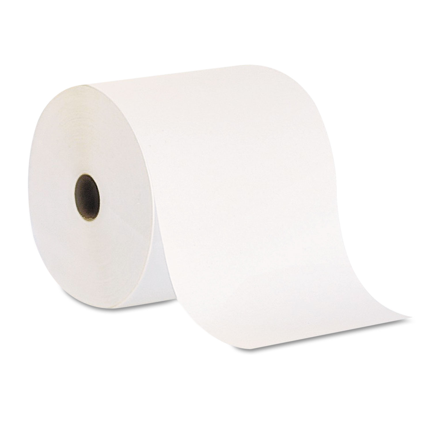 Nonperforated Paper Towel Rolls, 7 7/8 x 800ft, White, 6 Rolls/Carton