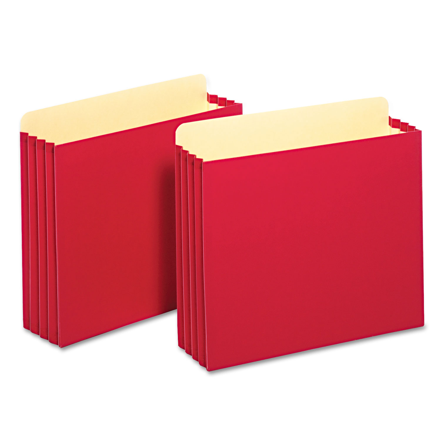 File Cabinet Pockets, Straight, 1 Pocket, Letter, Red