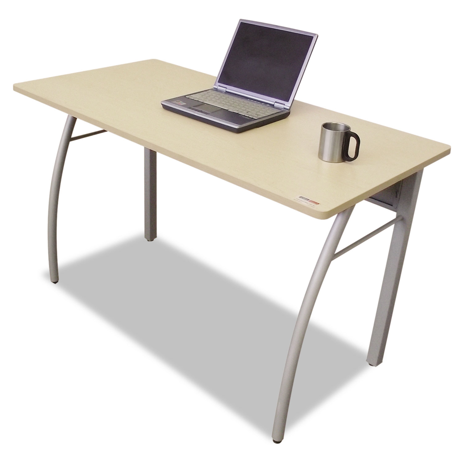 Trento Line Rectangular Desk, 47-1/4w x 23-5/8d x 29-1/2h, Oatmeal/Gray