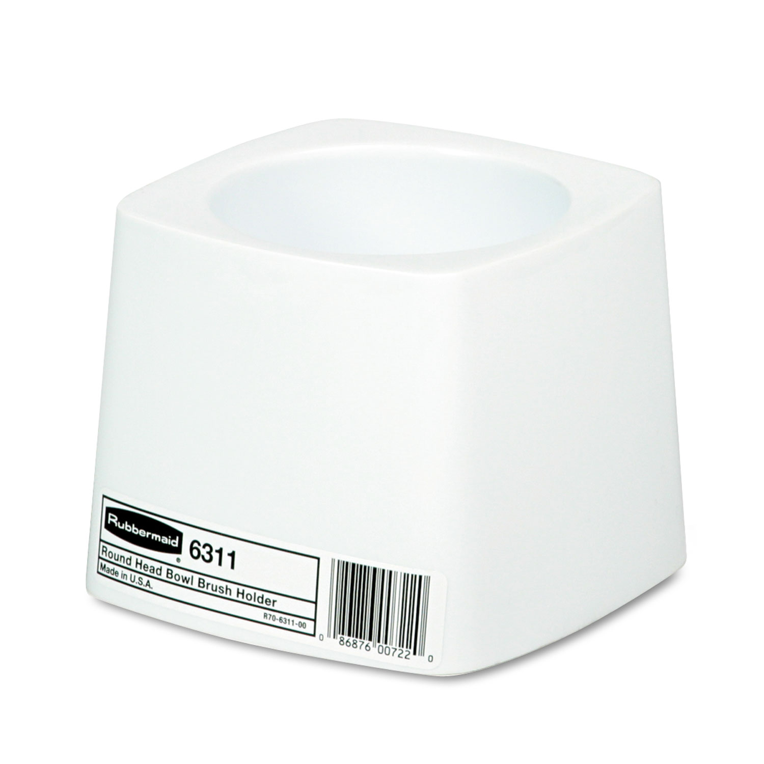  Rubbermaid Commercial FG631100WHT Holder for Toilet Bowl Brush, White Plastic (RCP631100WE) 
