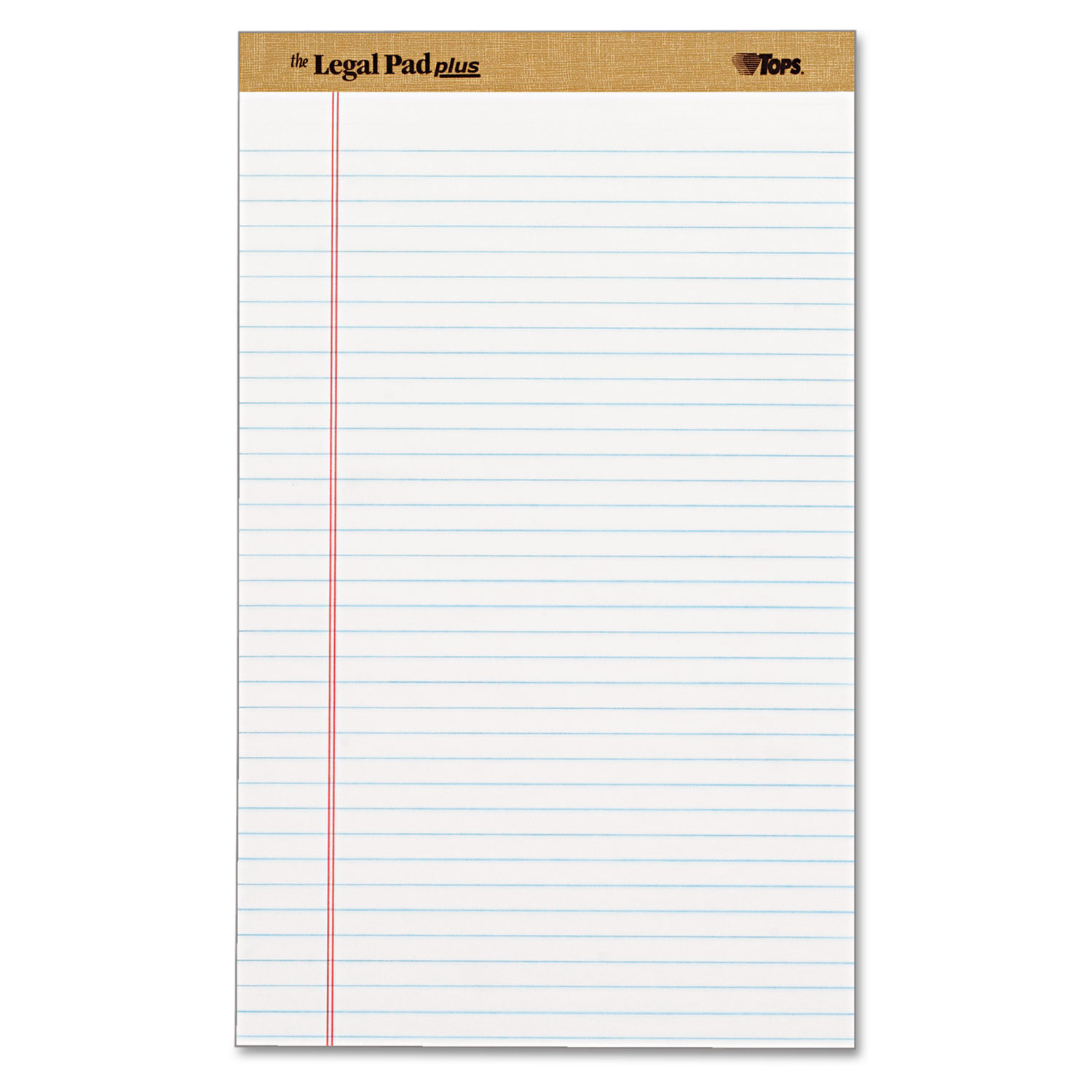 The Legal Pad Ruled Perforated Pads, Legal/Wide, 8 1/2 x 14, White, 50 Sheets