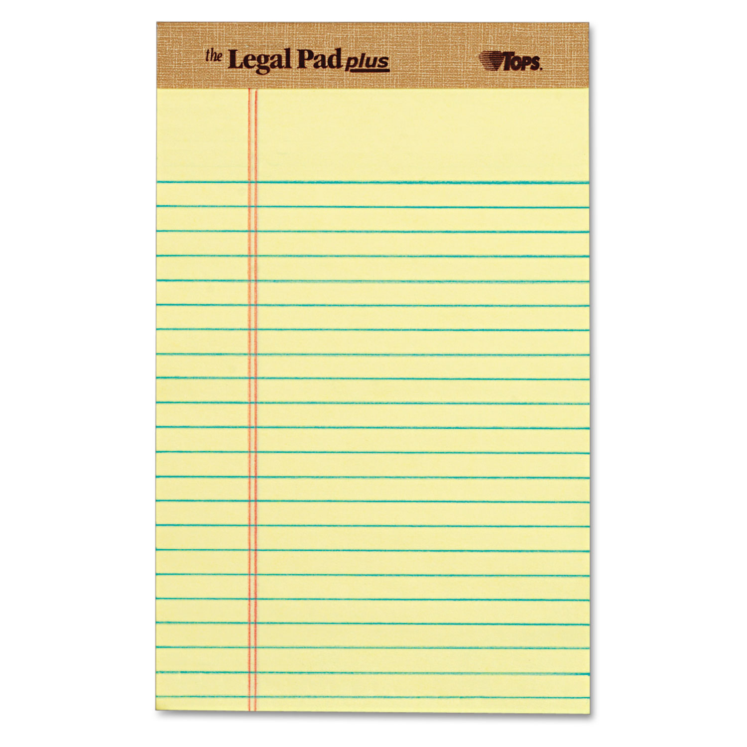 The Legal Pad Ruled Perforated Pads, Narrow, 5 x 8, Canary, Dozen