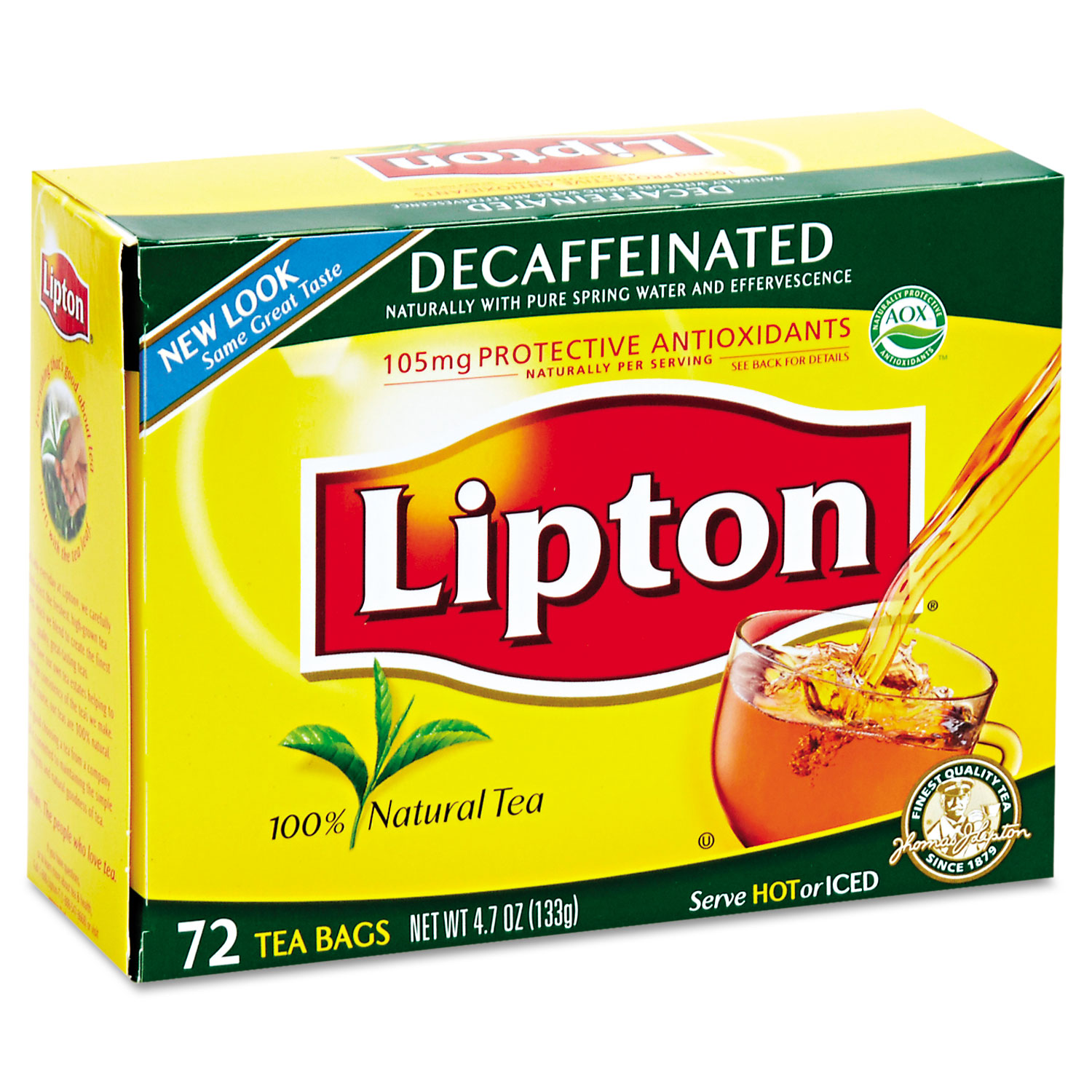  Lipton TJL00290 Tea Bags, Decaffeinated, 72/Box (LIP290) 