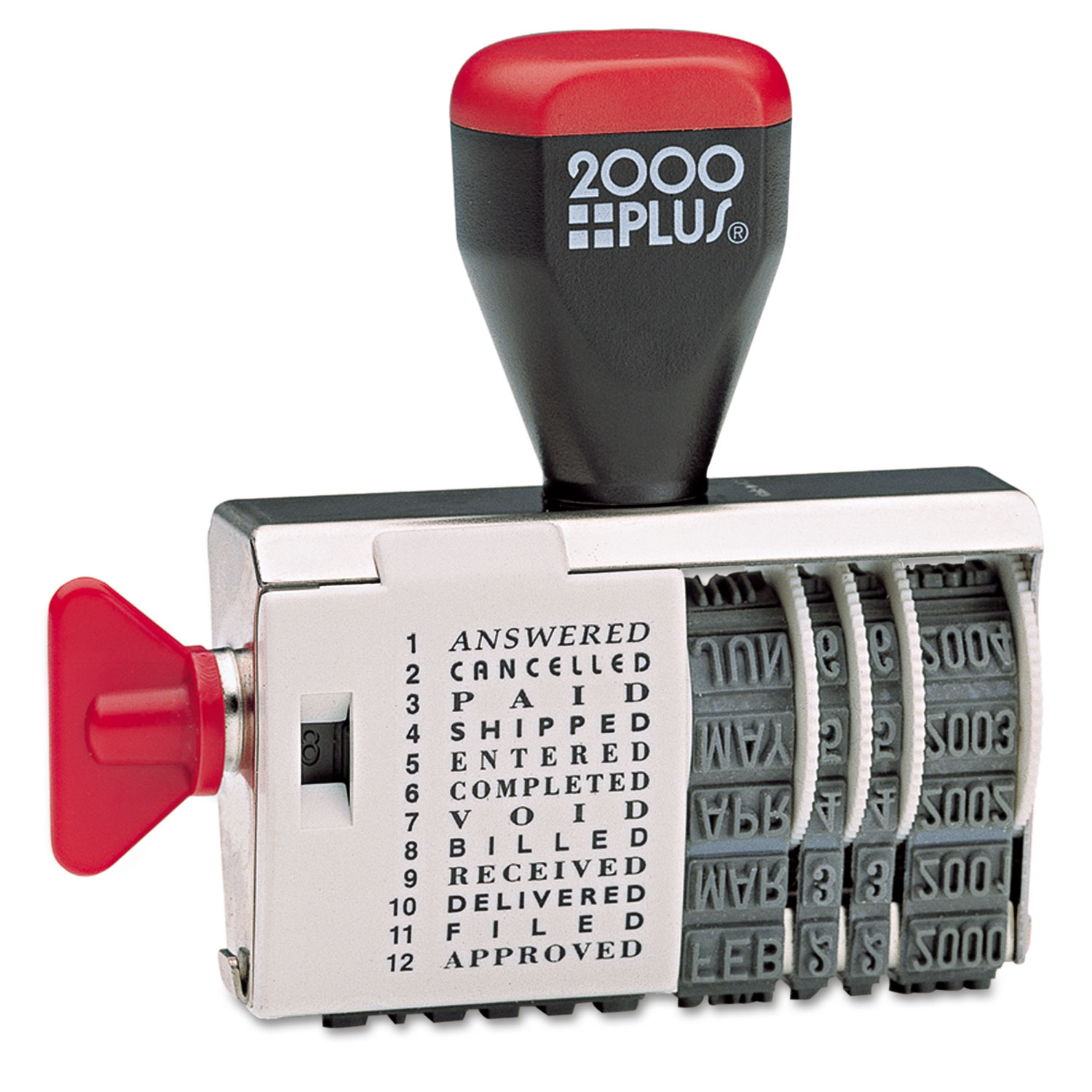  COSCO 2000PLUS 010180 Dial-N-Stamp, 12 Phrases, 1 1/2 x 1/8 (COS010180) 