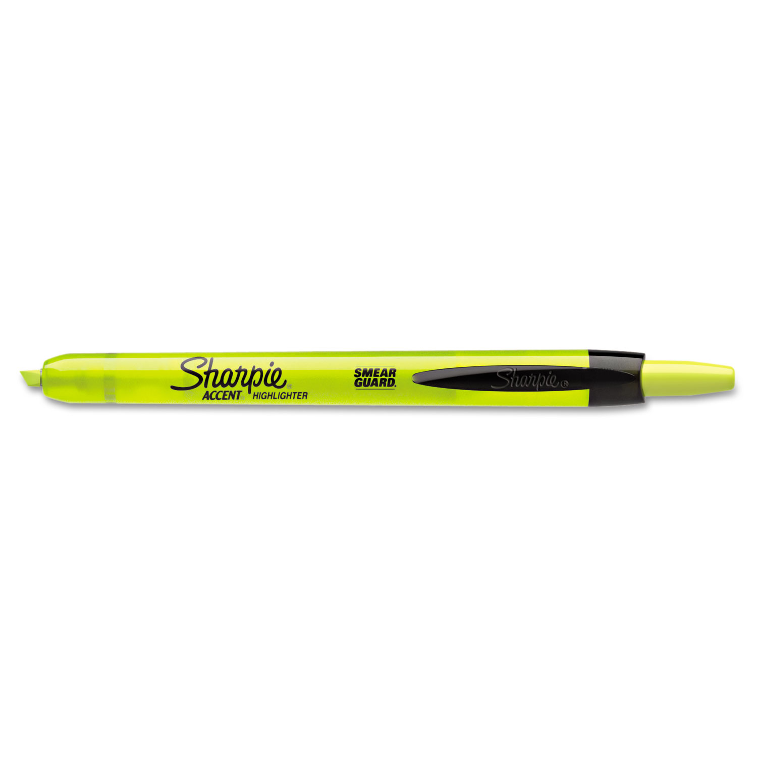  Sharpie 28025 Retractable Highlighters, Chisel Tip, Fluorescent Yellow, Dozen (SAN28025) 