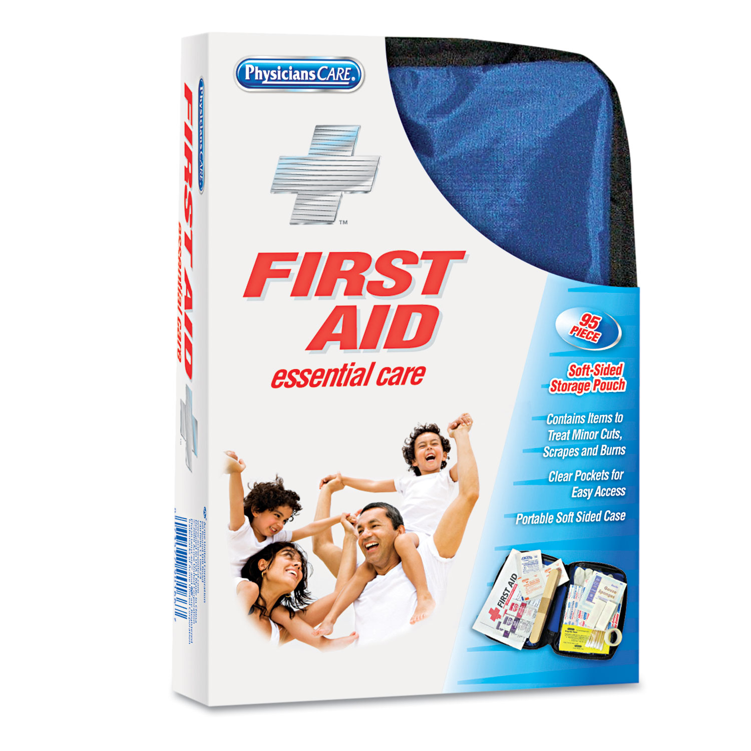Soft-Sided First Aid Kit for up to 10 People, 95 Pieces/Kit