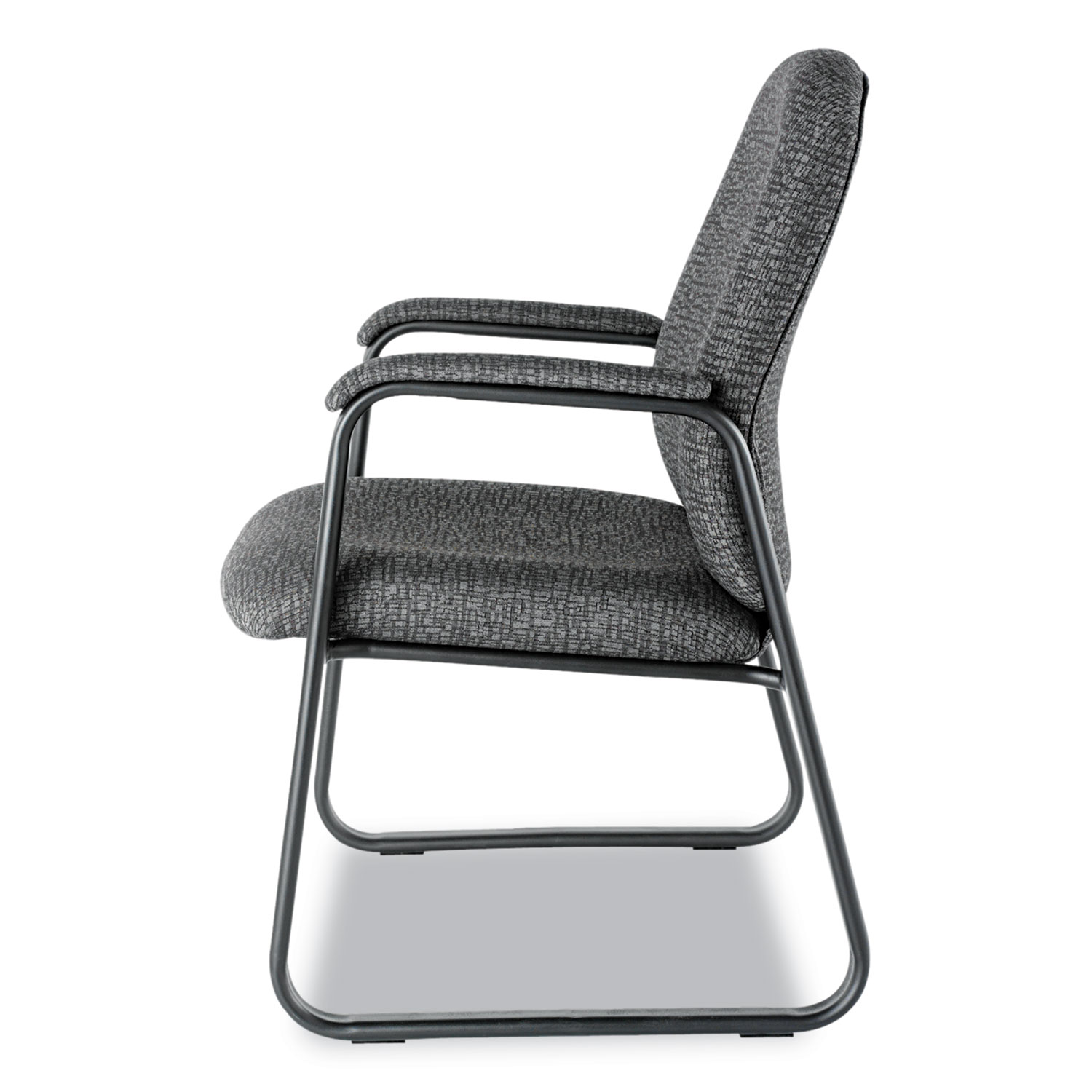 Alera Genaro Series Guest Chair, Graphite Fabric, Sled Base