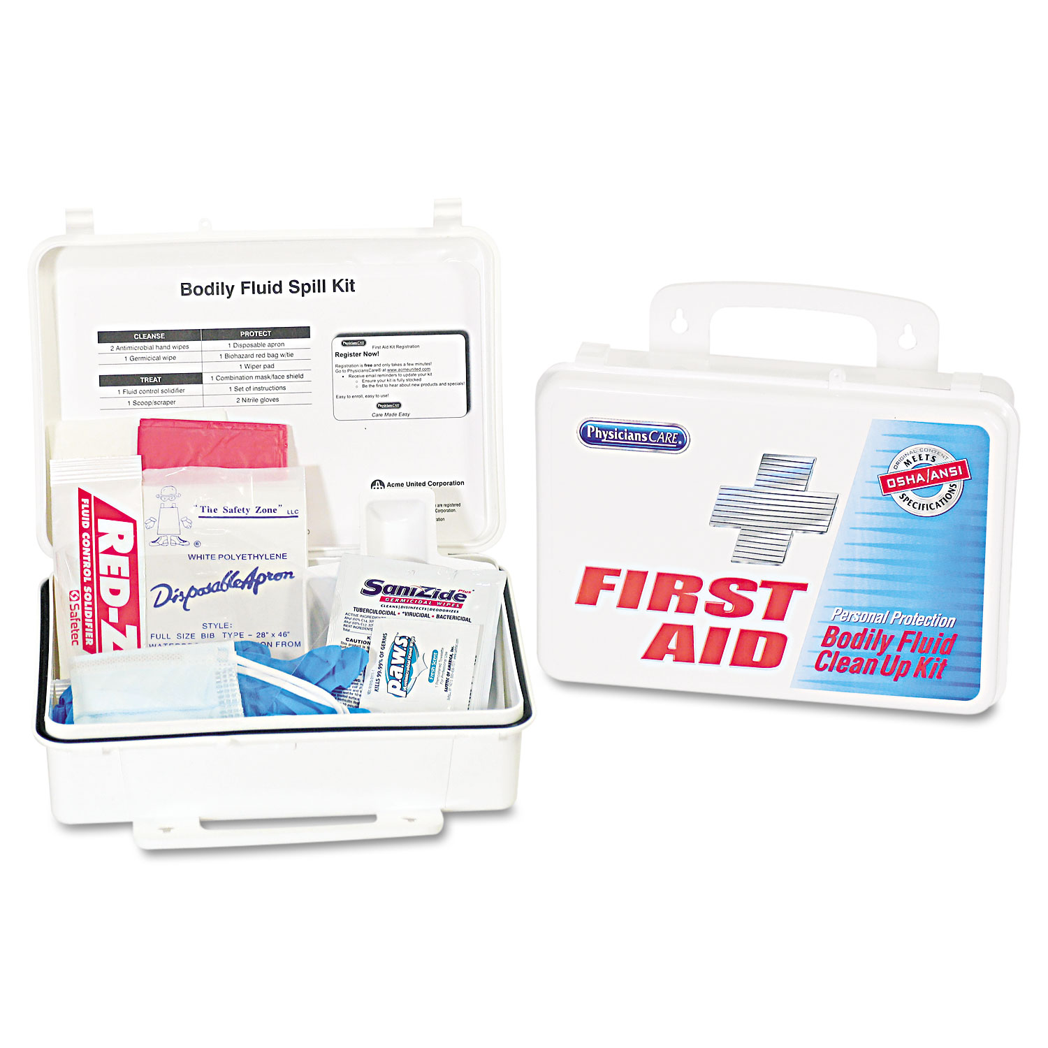 Emergency First Aid Bodily Fluid Spill Kit, 1 Kit