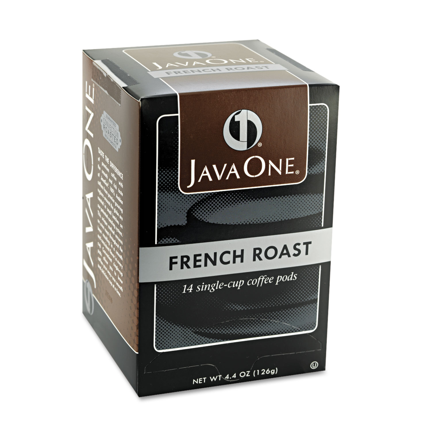 Coffee Pods, French Roast, Single Cup, 14/Box Zerbee