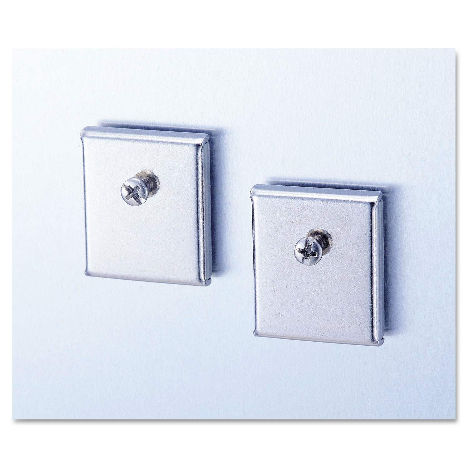  Universal UNV08172 Cubicle Accessory Mounting Magnets, Silver, Set of 2 (UNV08172) 