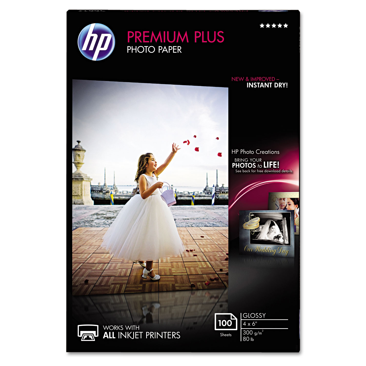 Premium Plus Photo Paper, 11.5 mil, 4 x 6, Glossy White, 100/Pack -  Lighthouse Office Supply