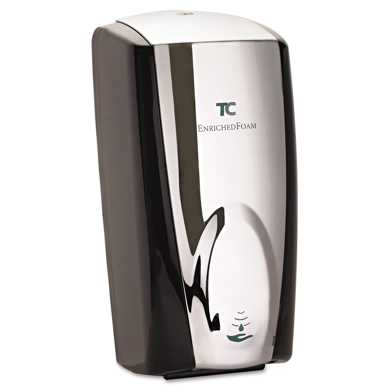  Rubbermaid Commercial FG750411 AutoFoam Touch-Free Dispenser, 1100 mL, 5.2 x 5.25 x 10.9, Black/Chrome (RCP750411) 