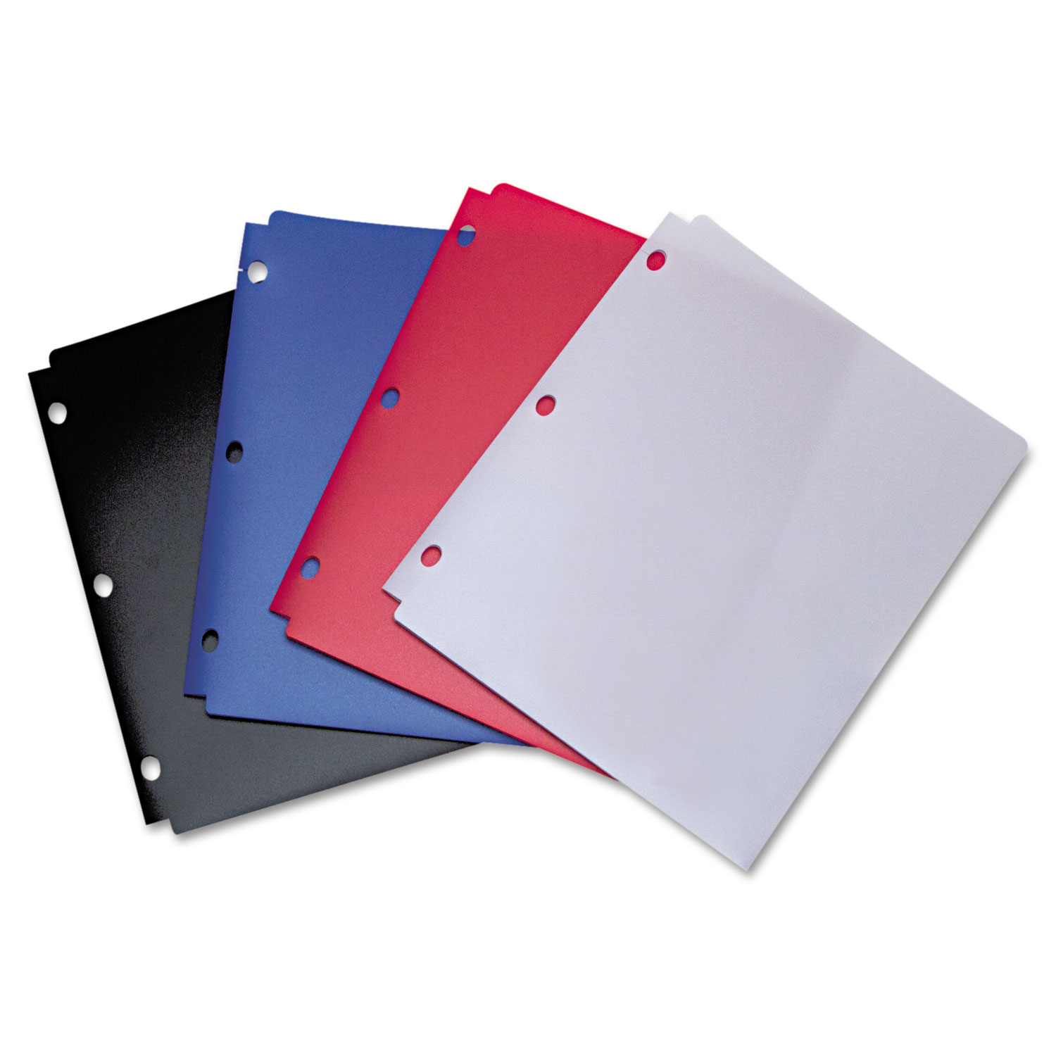 Wilson Jones® Snapper Twin Pocket Poly Folder, 8-1/2 x 11, Assorted Colors