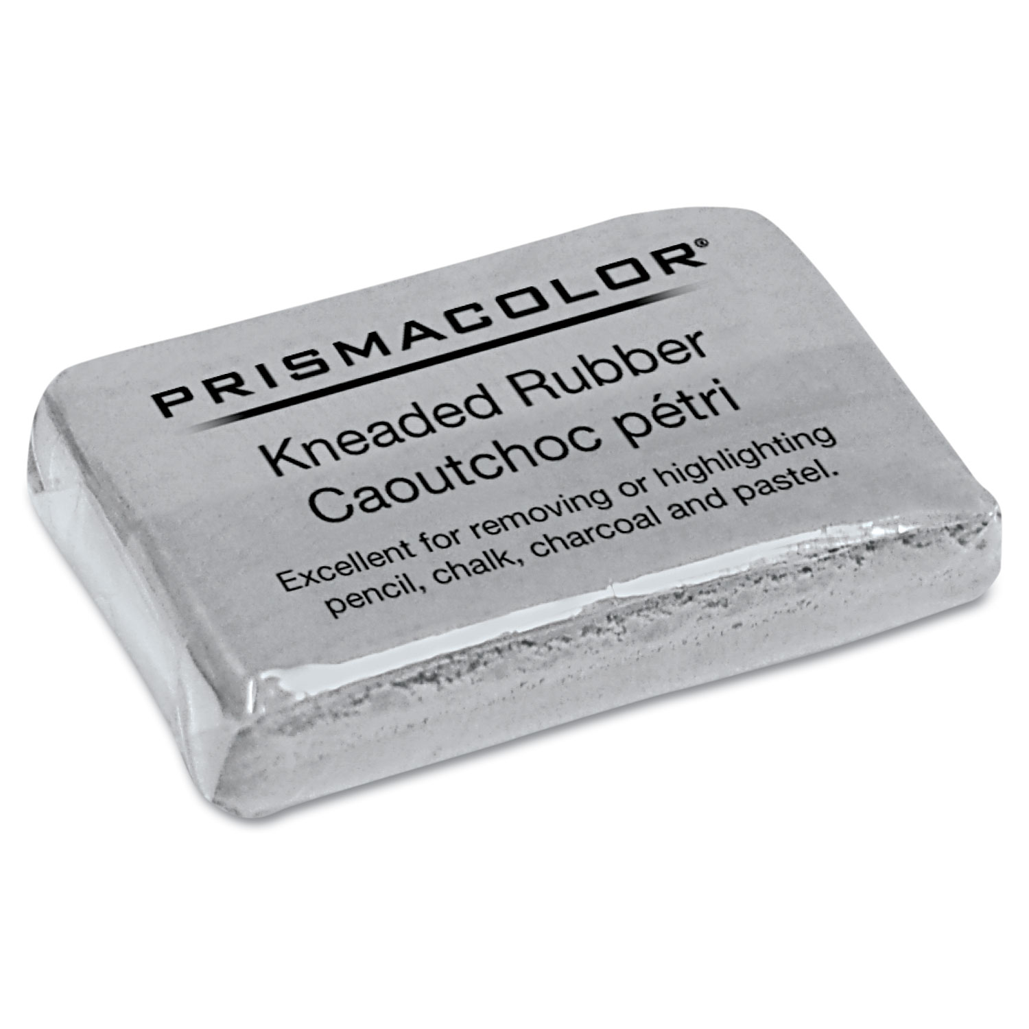  Prismacolor 70531 Design Kneaded Rubber Art Eraser, Rectangular, Large, Gray (SAN70531) 