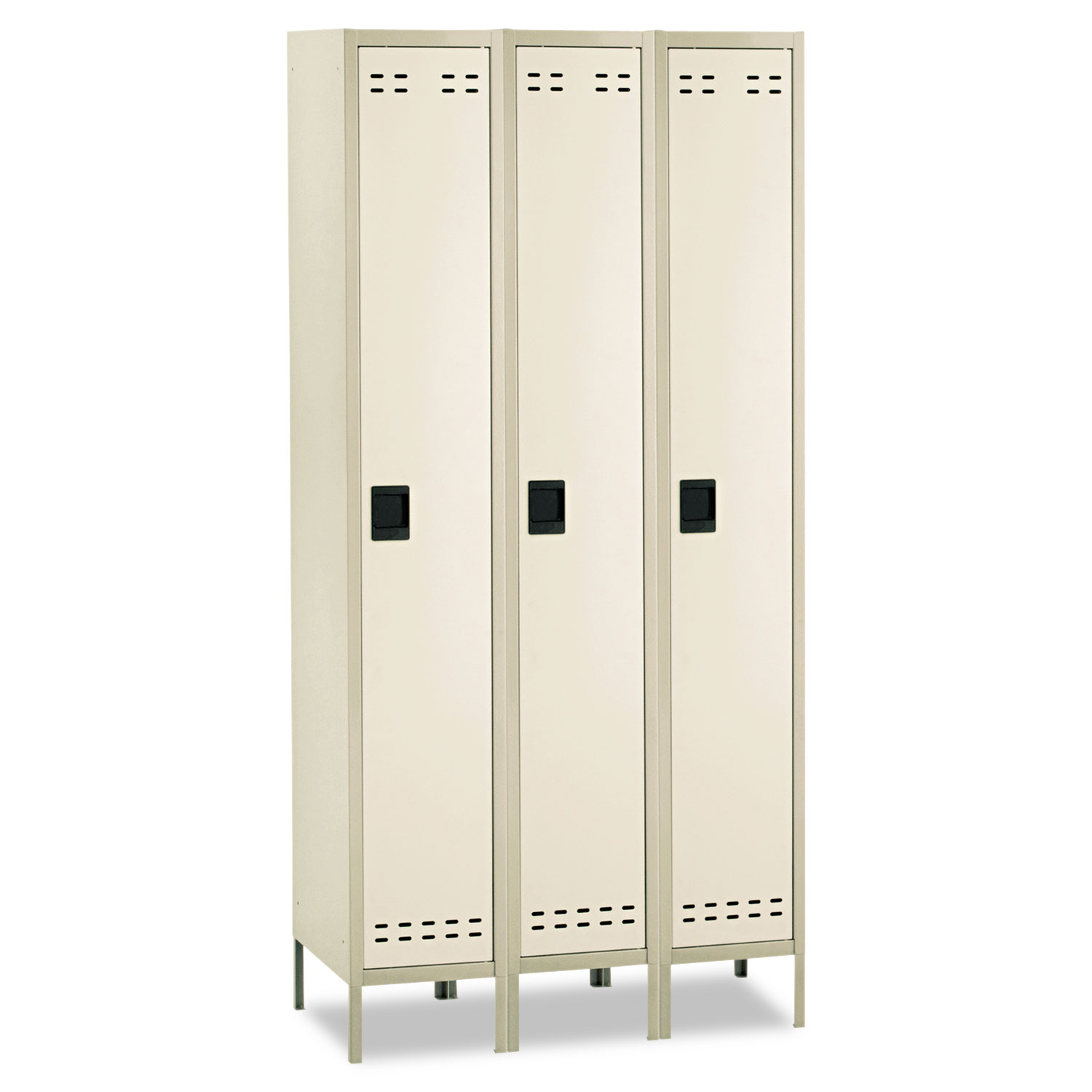  Safco 5525TN Single-Tier, Three-Column Locker, 36w x 18d x 78h, Two-Tone Tan (SAF5525TN) 