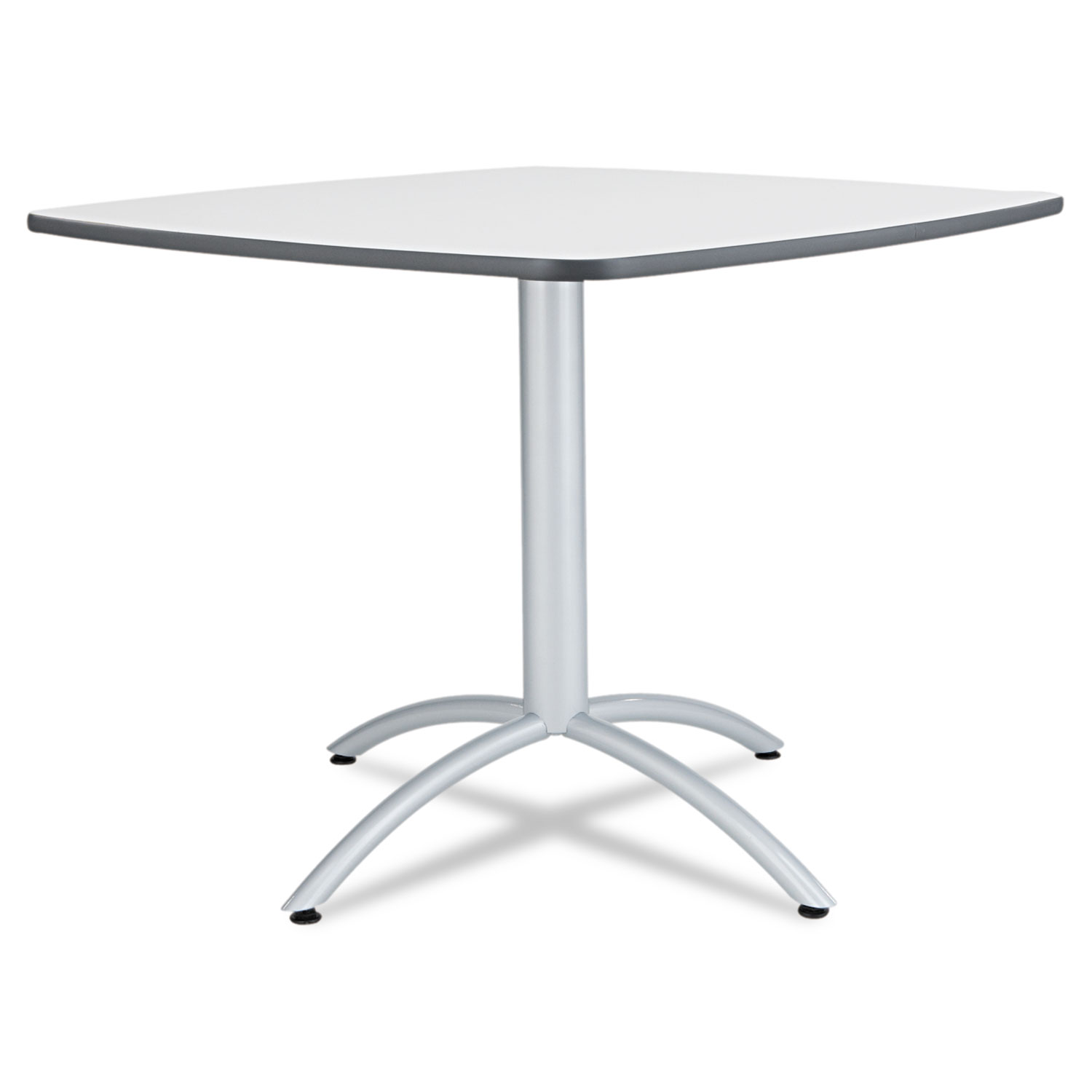  Iceberg 65617 Cafe Table, Breakroom Table, 36w x 36d x 30h, Gray Melamine Top, Steel Legs (ICE65617) 