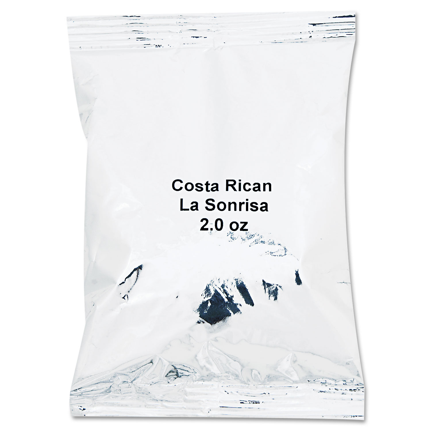 Coffee Portion Packs, Costa Rican La Sonrisa, 2oz Packets, 40/Carton