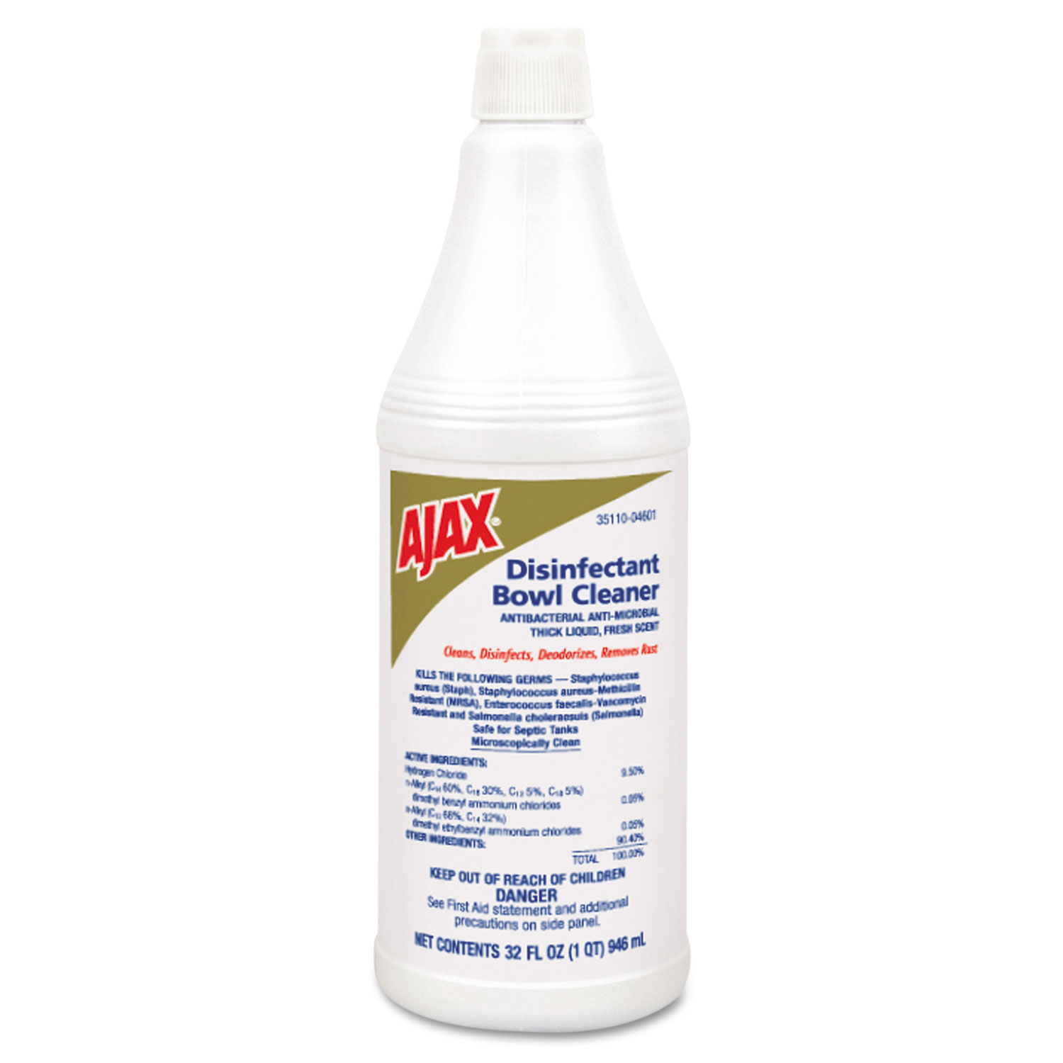 EPA Registered Disinfectant Bowl Cleaner, 32oz Bottle, 12/Carton