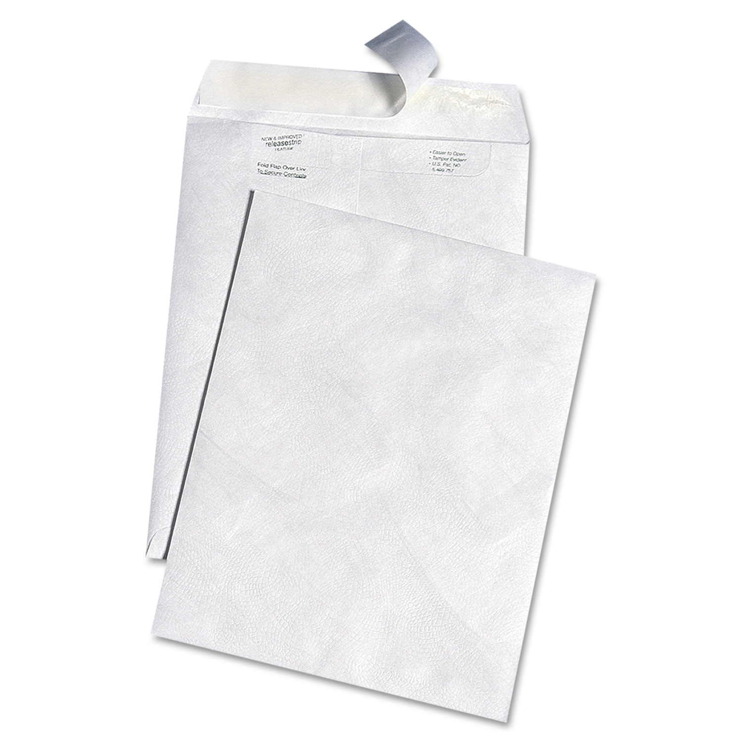  Survivor QUAR3120 White Leather Envelopes of DuPont Tyvek, #10 1/2, Cheese Blade Flap, Self-Adhesive Closure, 9 x 12, White, 100/Box (QUAR3120) 