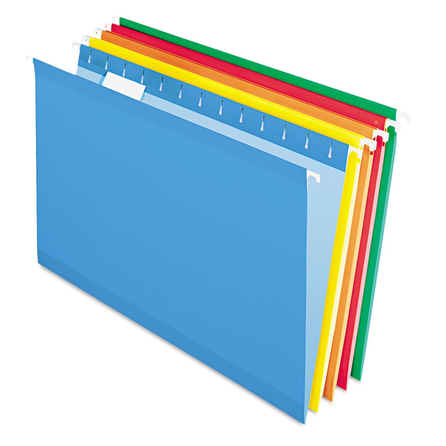 Reinforced Hanging Folders, 1/5 Tab, Legal, Assorted, 25/Box