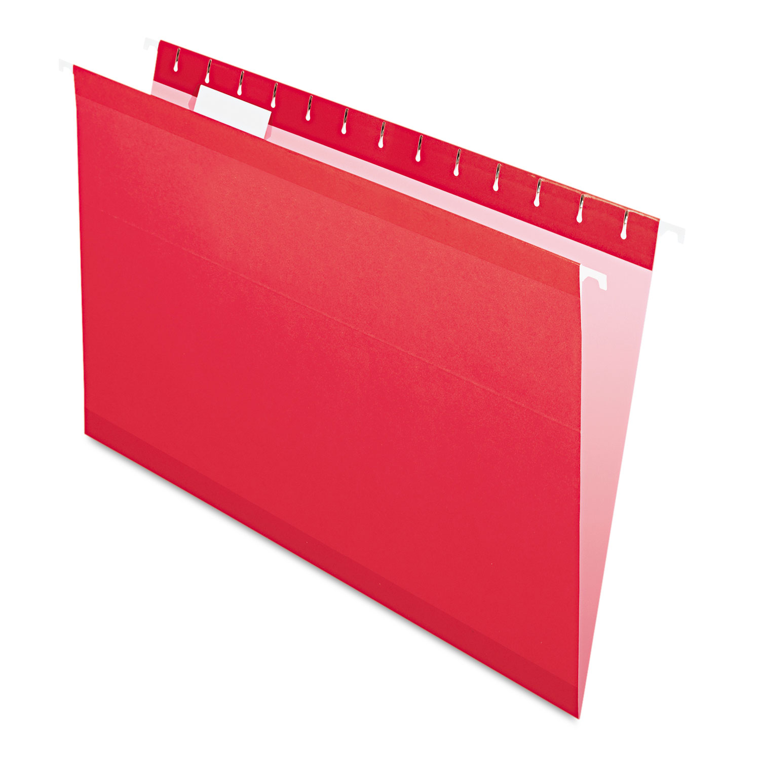 Reinforced Hanging Folders, 1/5 Tab, Legal, Red, 25/Box