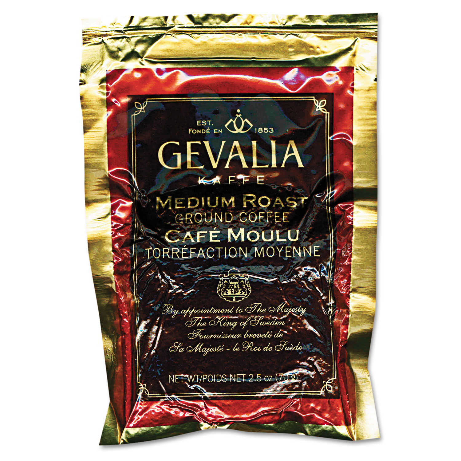  Gevalia GEN39139 Medium Roast Coffee, 2.5oz Packet, 24/Carton (GEV39139) 