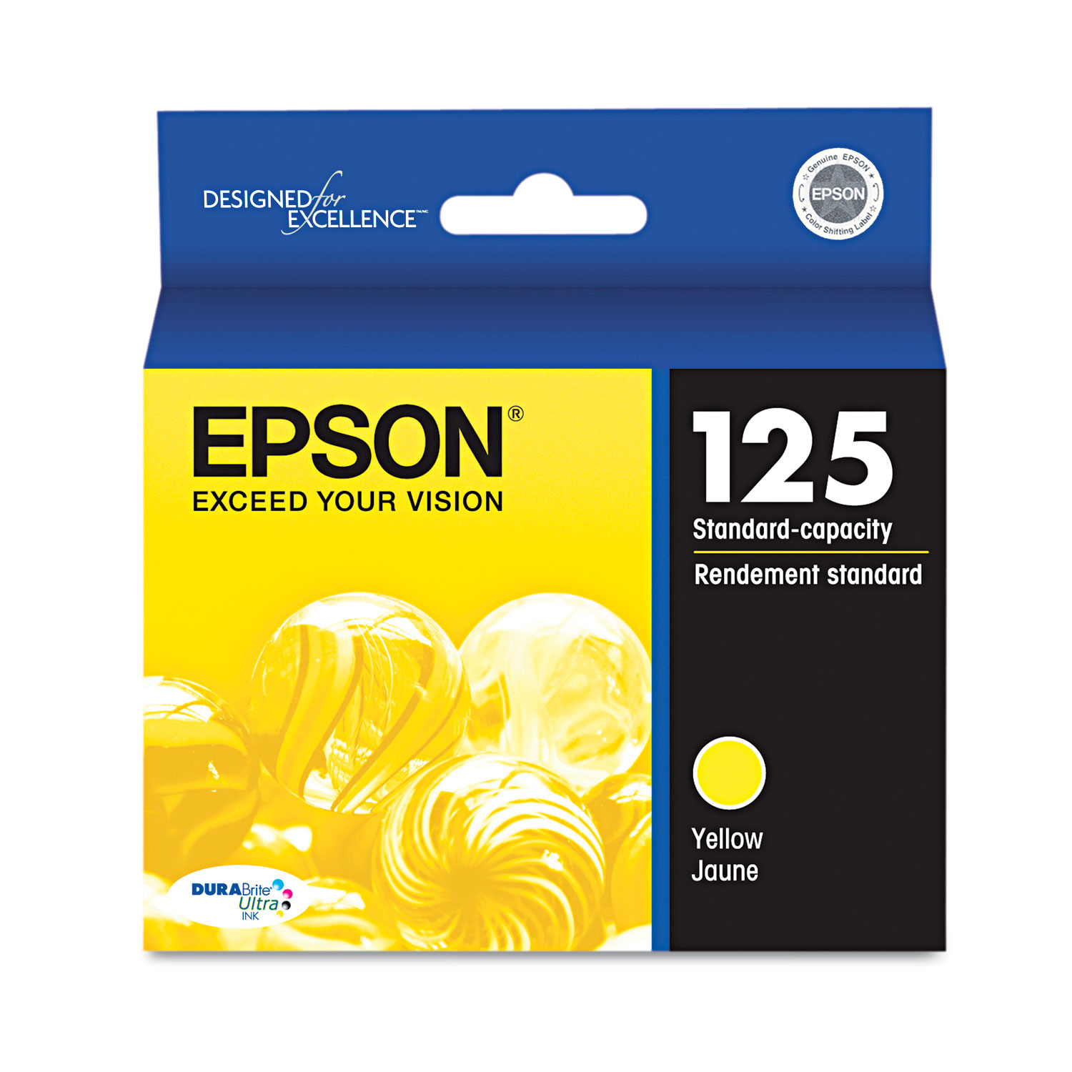  Epson T125420-S T125420S (125) DURABrite Ultra Ink, Yellow (EPST125420S) 