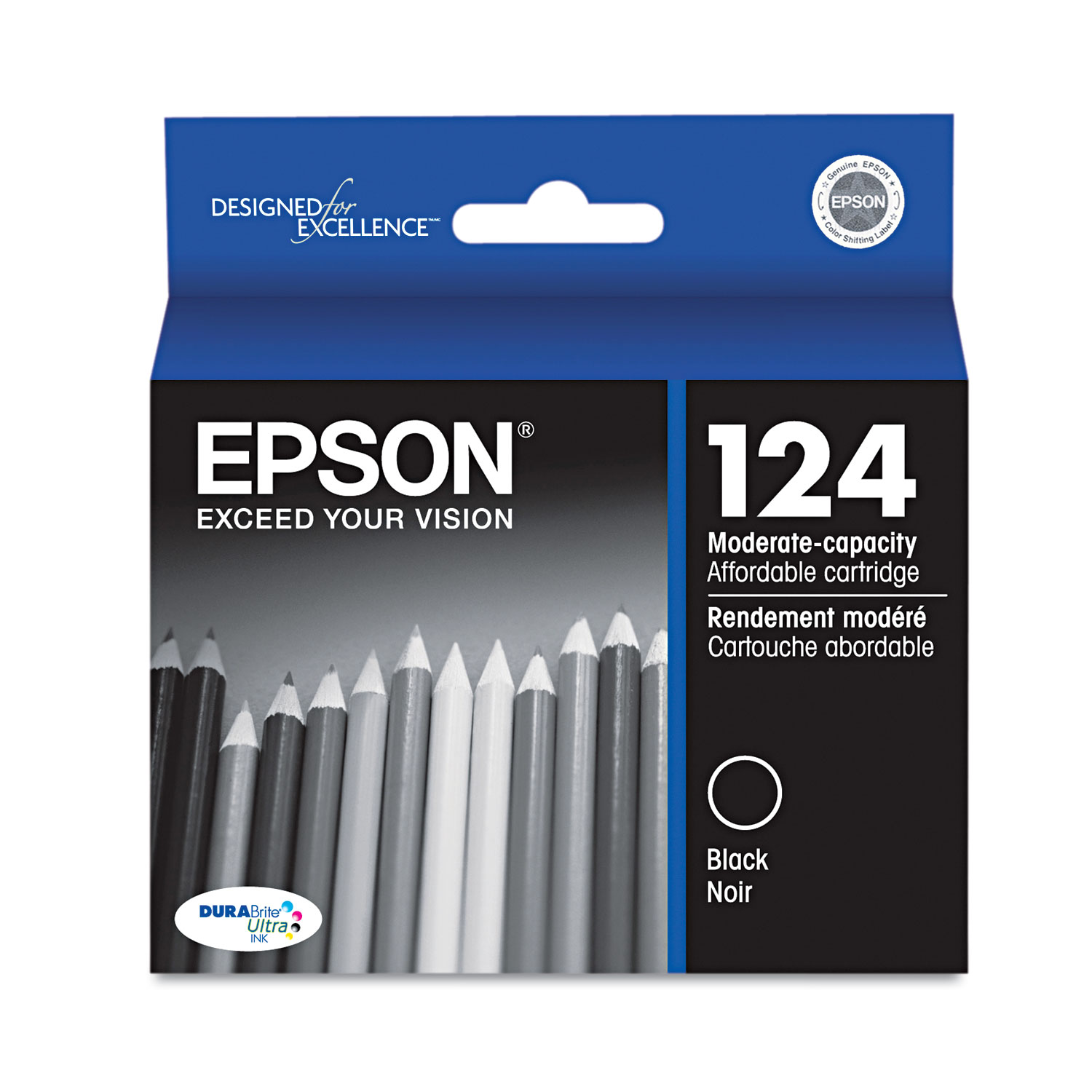  Epson T124120-S T124120S (124) DURABrite Ultra Ink, Black (EPST124120S) 
