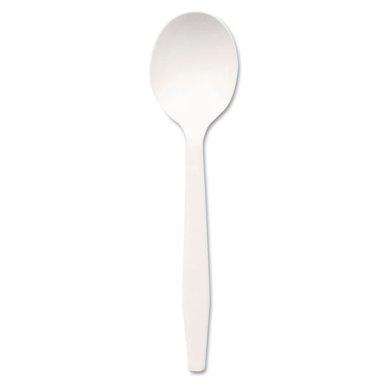  Dixie PSM21 Plastic Cutlery, Mediumweight Soup Spoons, White, 1,000/Carton (DXEPSM21) 
