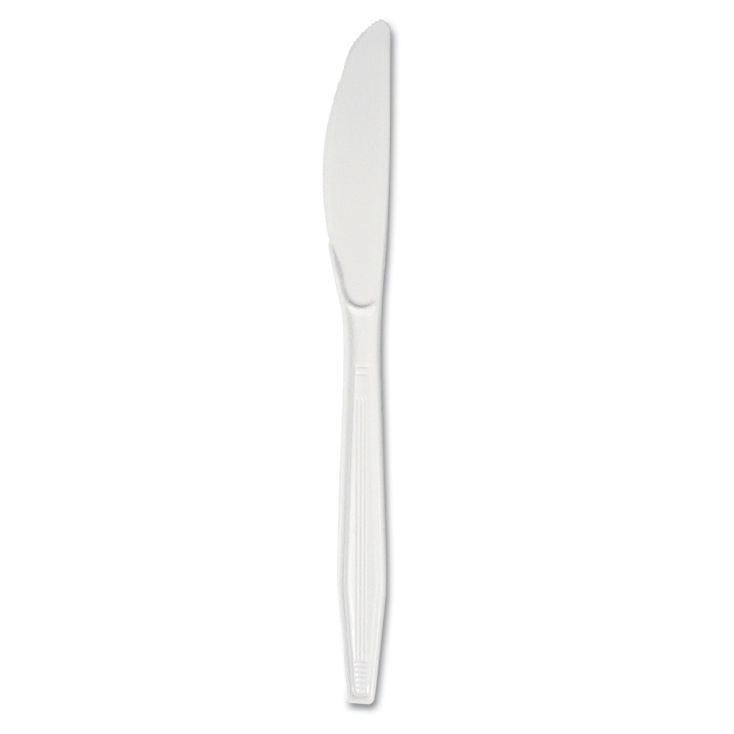 Mediumweight Polystyrene Cutlery, Knife, White, 10 Boxes of 100/Ctn