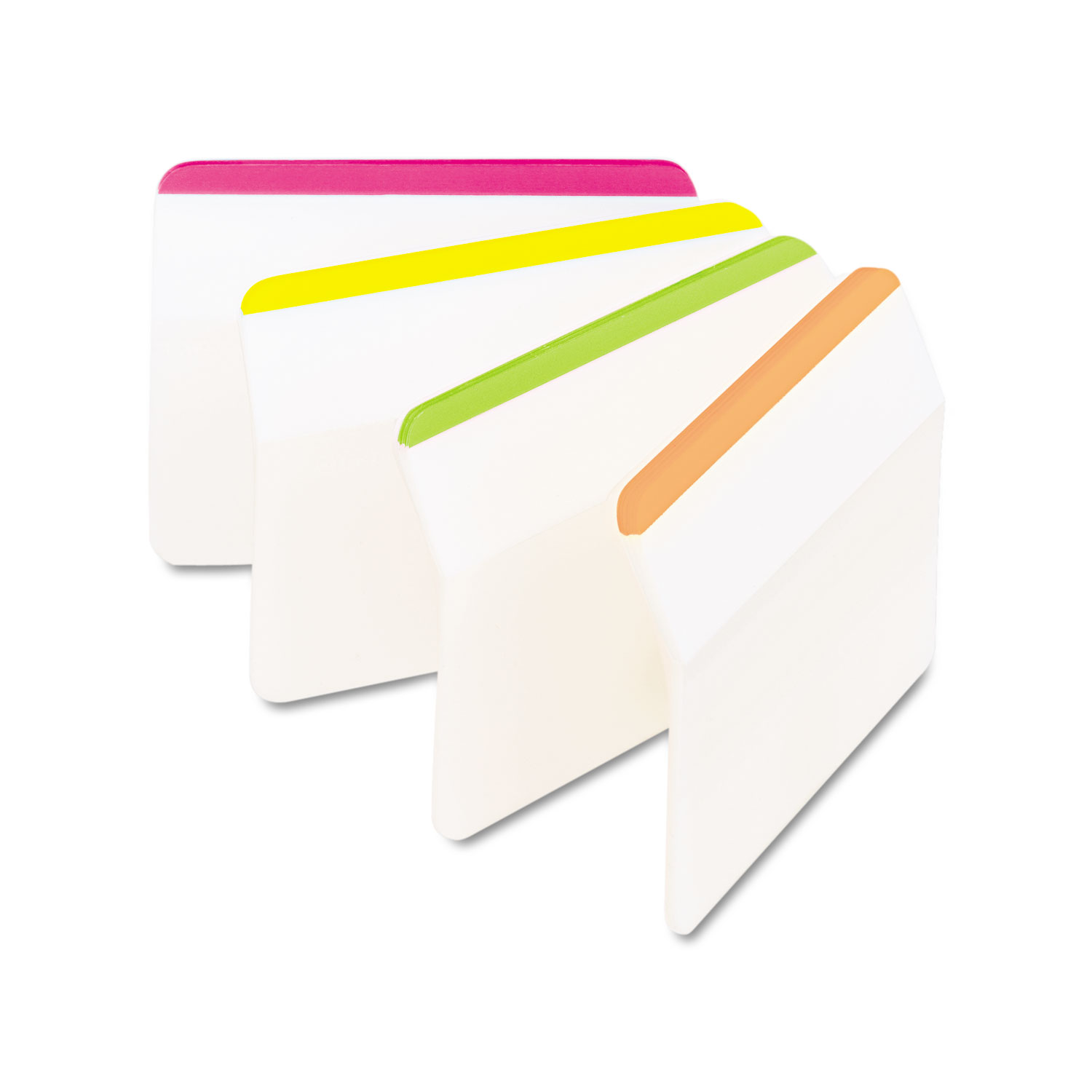 2 Angled Tabs, Lined, 1/5-Cut Tabs, Assorted Brights, 2 Wide, 24/Pack